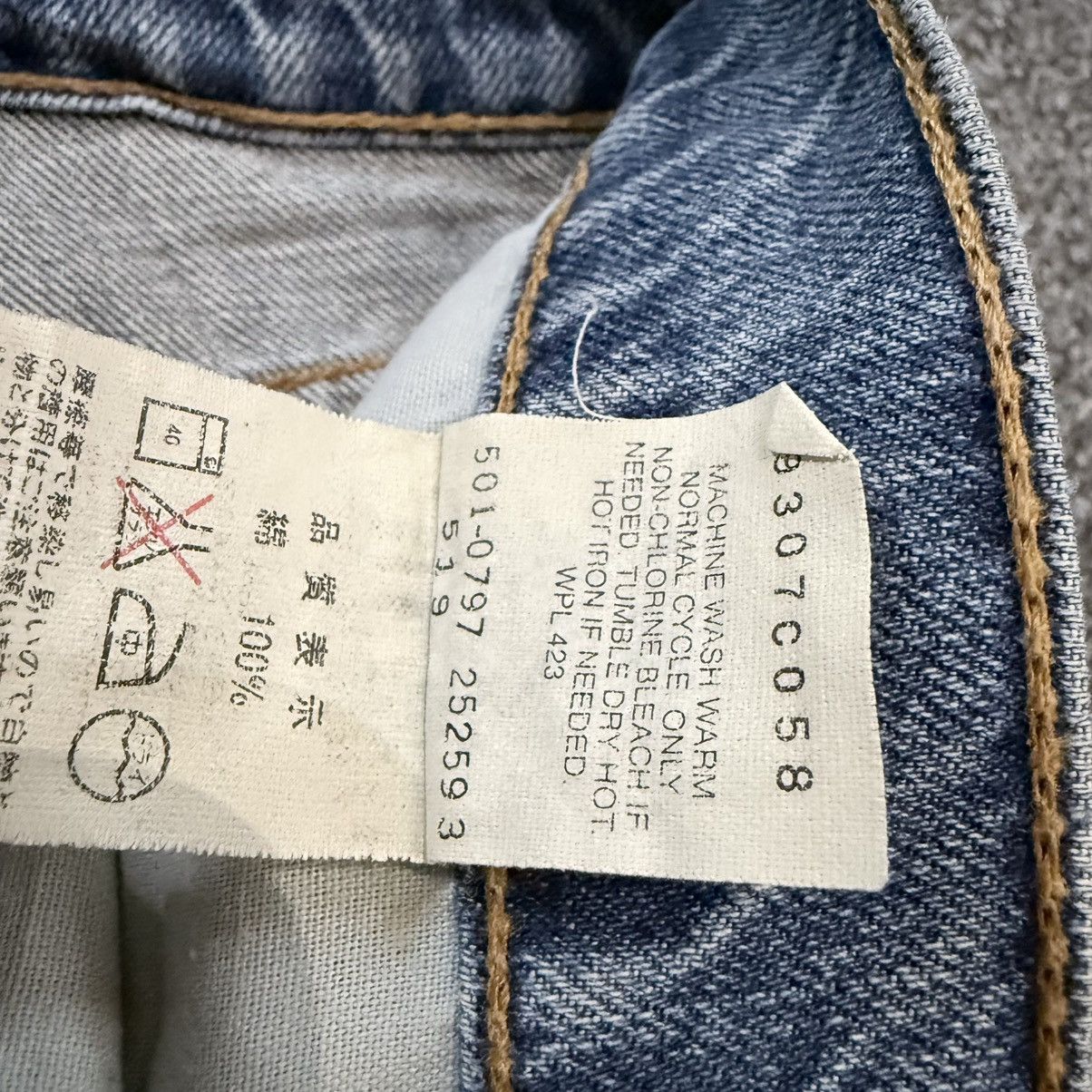 Engineered Garments × Levi's 🇺🇸 Vintage 1997 Levis 519 Faded Aging Denim Made In Usa W31 Size US 31 - 16 Thumbnail