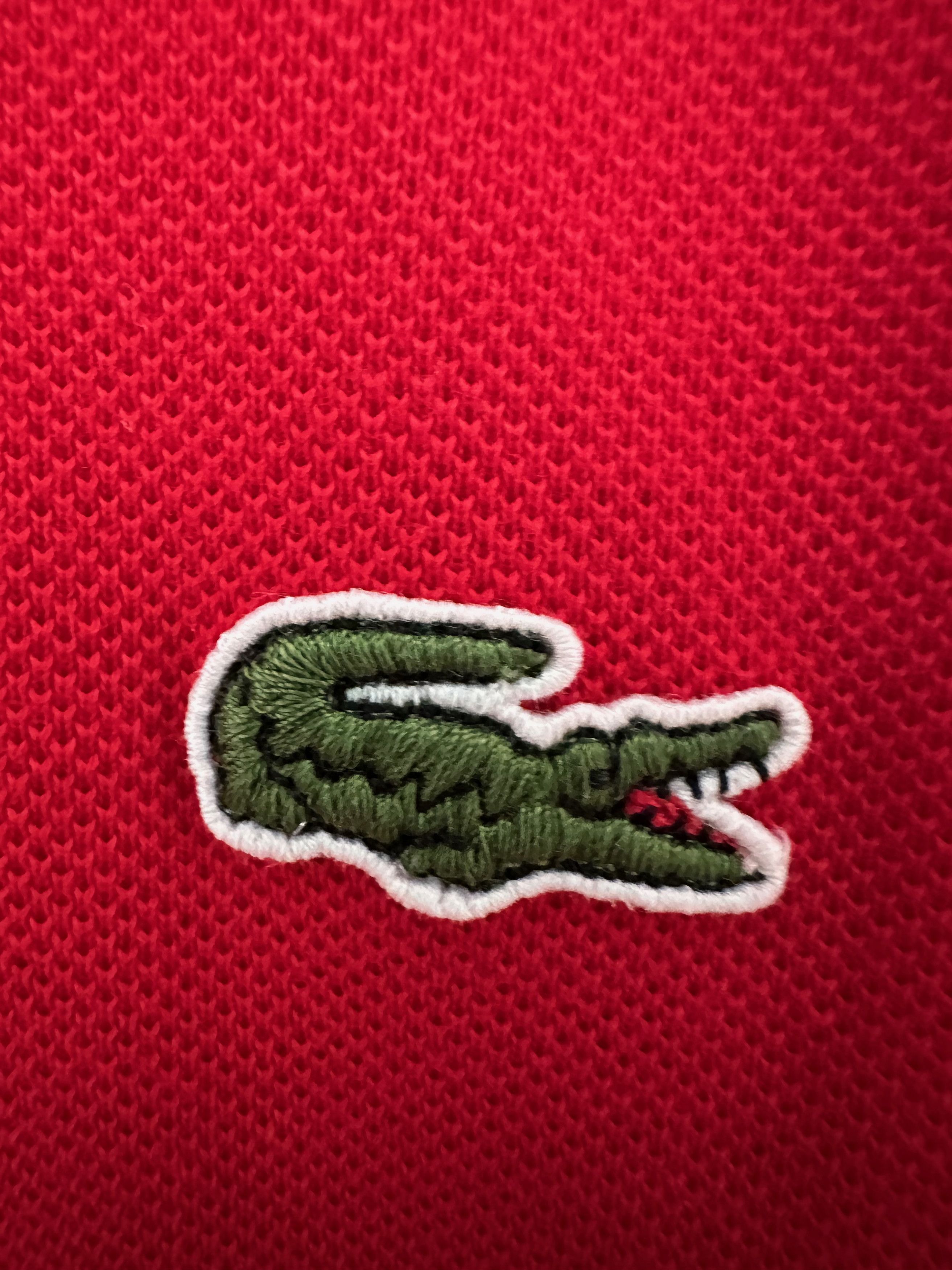 Lacoste Lacoste polo shirt long sleeve red cotton Size US XL / EU 56 / 4 - 3 Thumbnail