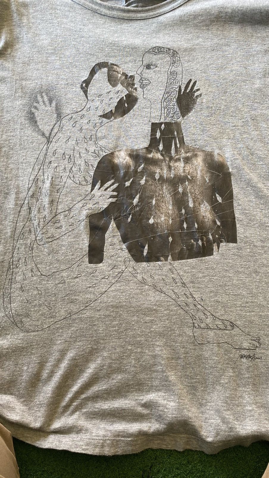 Issey Miyake × Zucca Zucca Graphics Art Tshirt Size M / US 6-8 / IT 42-44 - 5 Thumbnail
