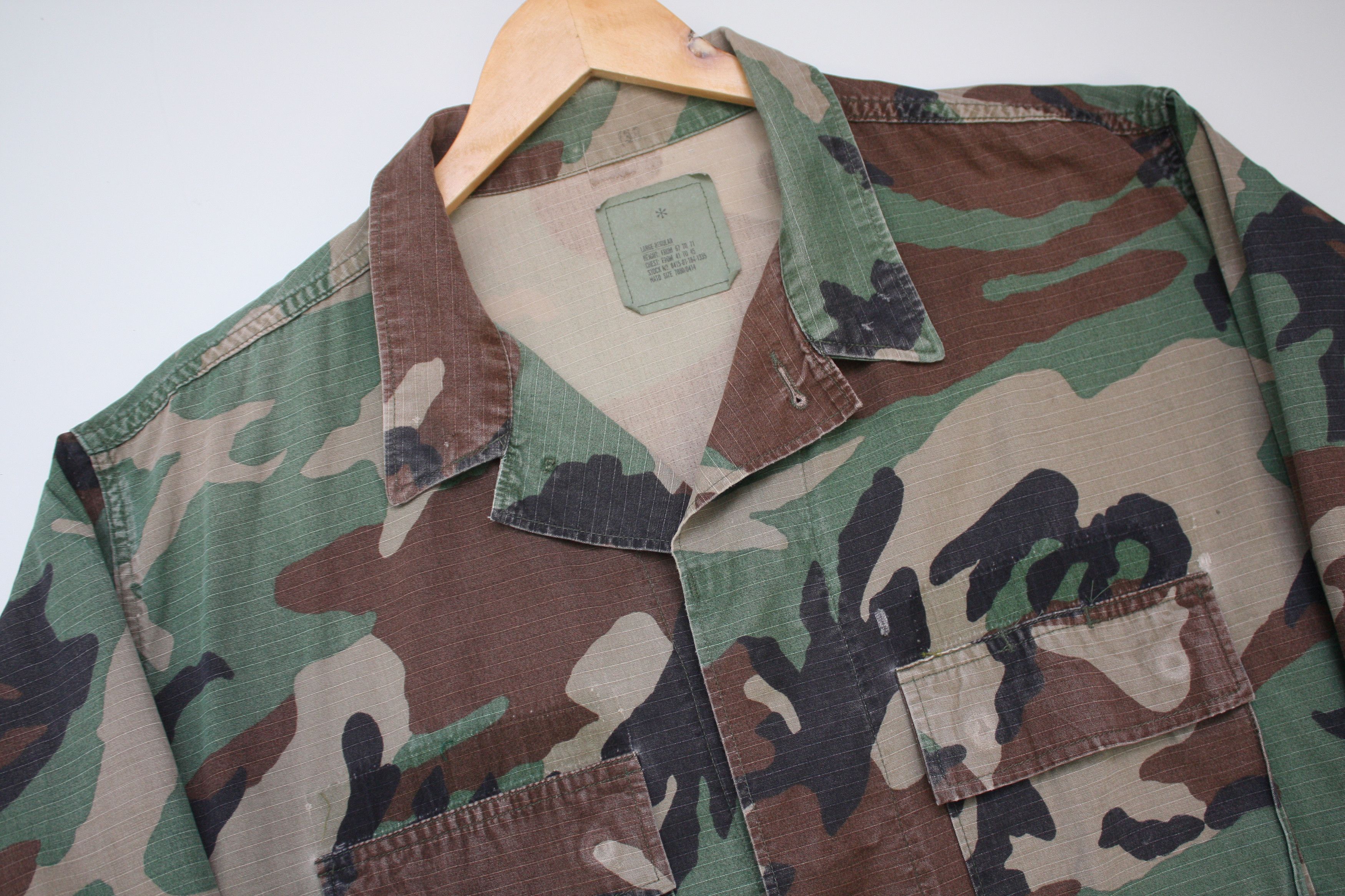 Vintage U.S. Army Woodland Camo Vintage Jacket Men's L Size US L / EU 52-54 / 3 - 3 Thumbnail