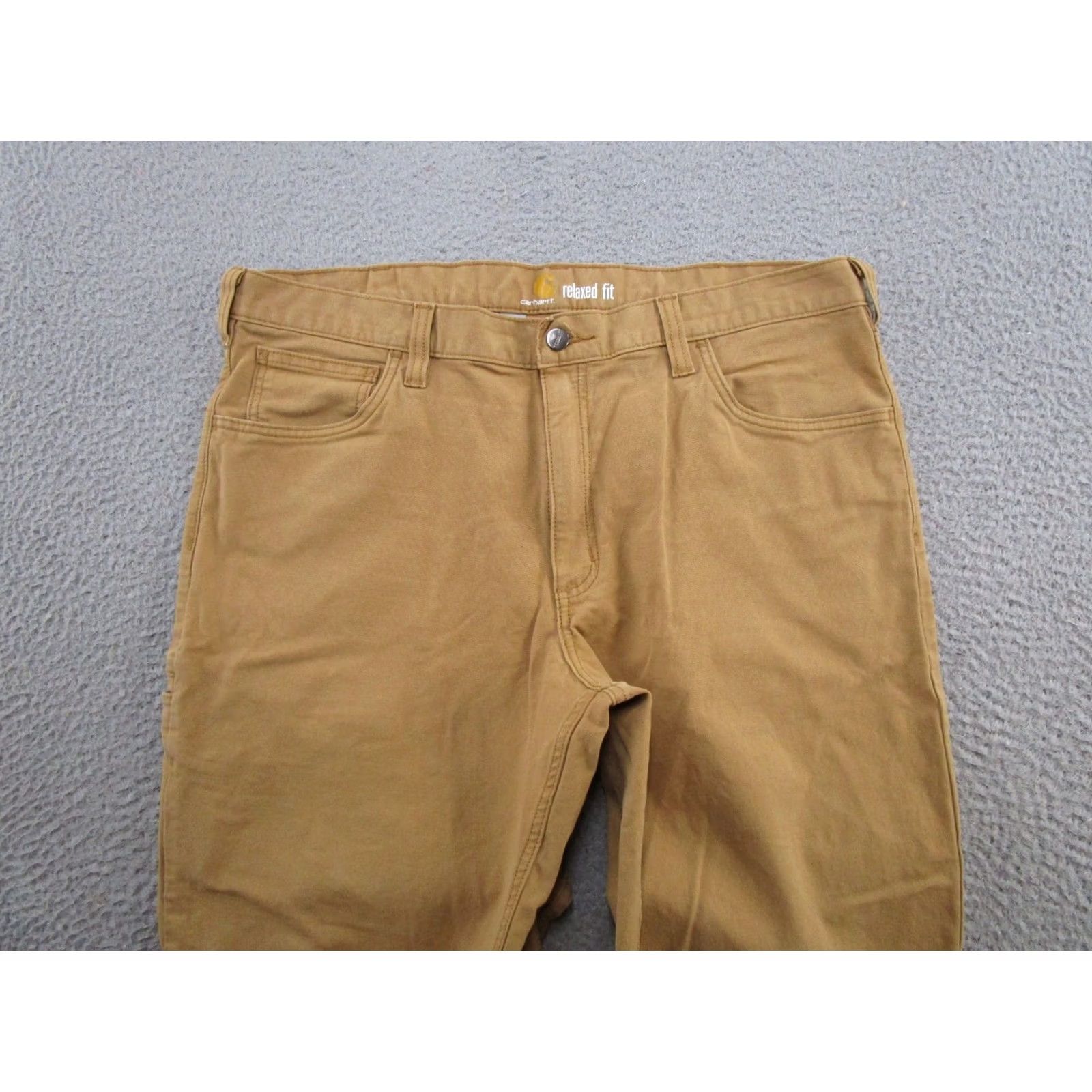 Carhartt Carhartt Pants Mens Size 38x30 Relaxed Fit Straight Leg Workwear Brown Canvas 5-Pocket Rugged Flex Misc Size US 38 / EU 54 - 4 Thumbnail