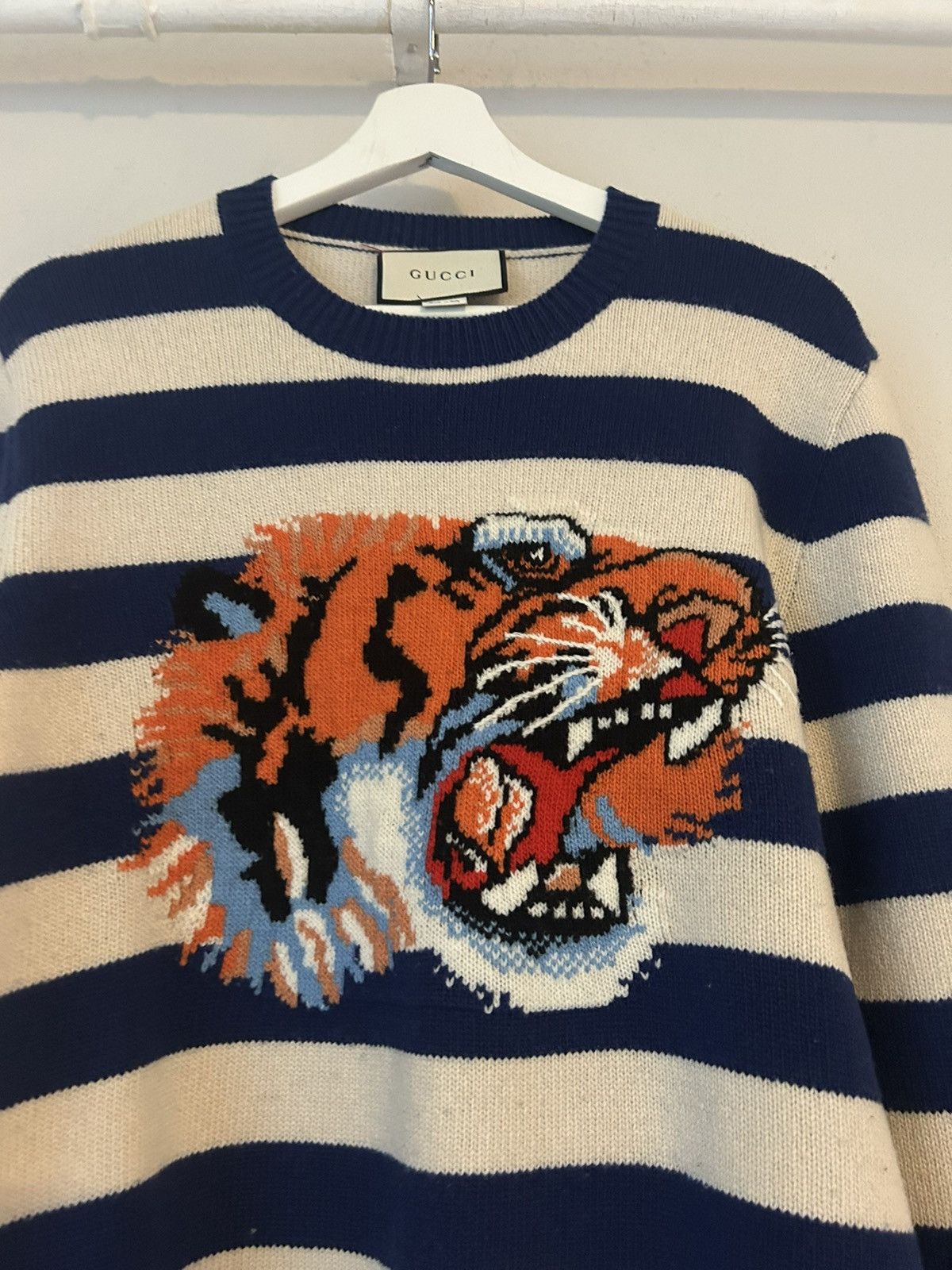 Gucci Tiger Intarsia Knit Sweater Size US M / EU 48-50 / 2 - 3 Thumbnail