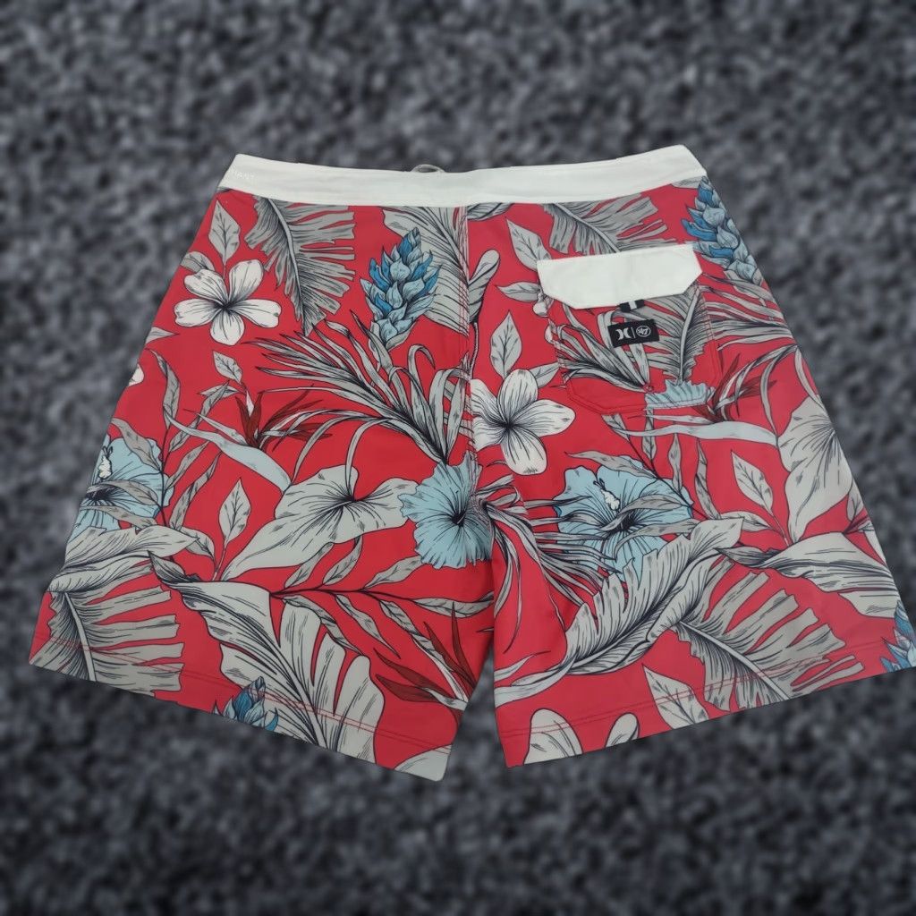 Hurley Hurley Men's Phantom Boardshorts 32 Owens Sample Floral #1711 Board Shorts Multicolor Beach Surfing Back Pocket Drawstring Mens Regular Size US 32 / EU 48 - 1 Thumbnail
