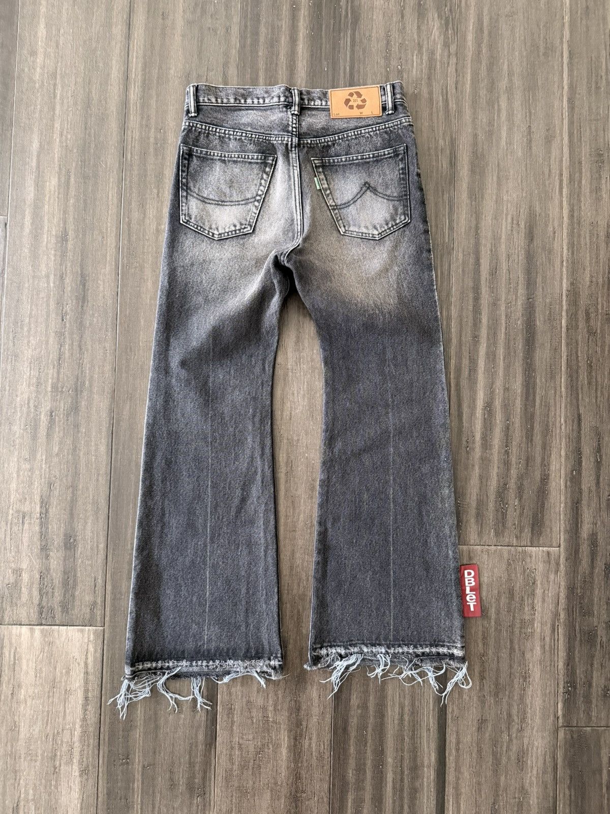 Doublet 22SS My Way Recycle Denim Flare Pants Small Size US 29 - 2 Thumbnail