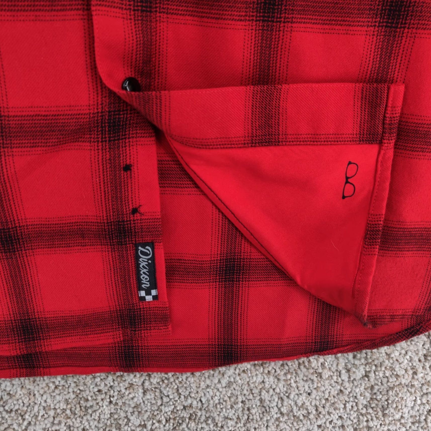 Vintage Dixxon The Stroker Shirt Mens L Red Plaid Long Sleeve Button-Up Pocket Snap Size US L / EU 52-54 / 3 - 6 Thumbnail