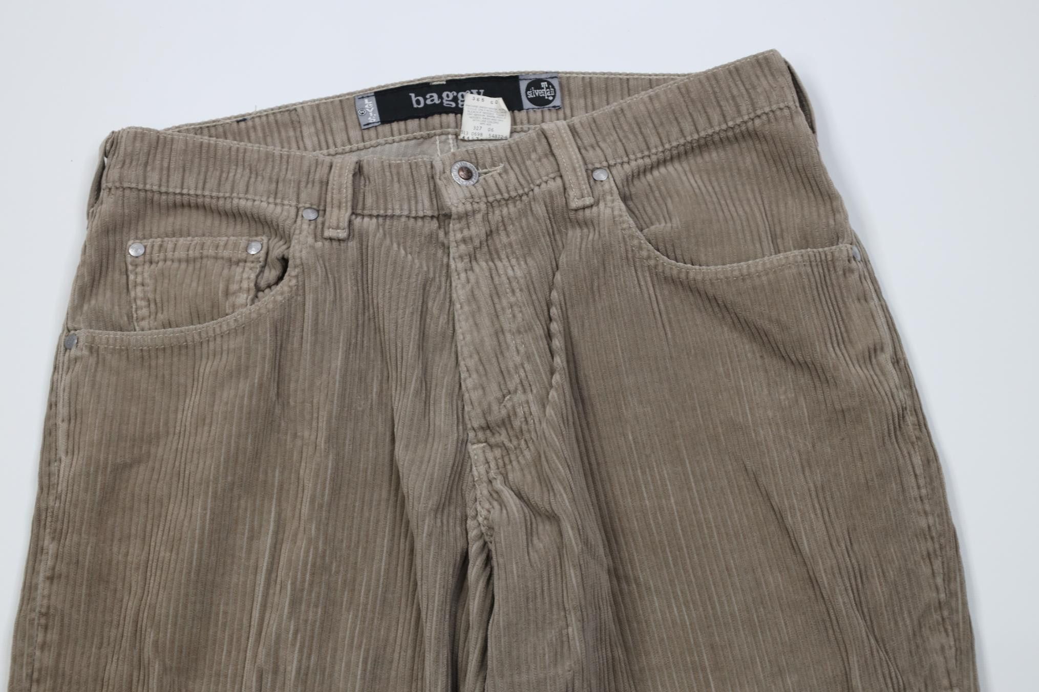 Levi's Vintage 90s Levis SilverTab Wide Leg Corduroy Pants USA Size US 32 / EU 48 - 2 Thumbnail