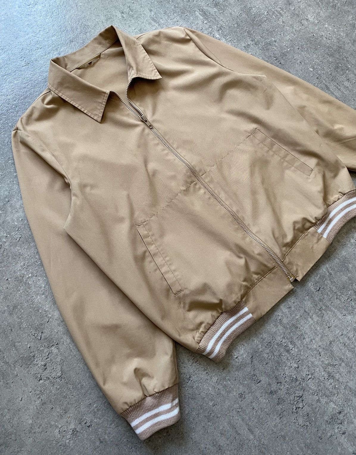 Vintage Vintage 80’s Casual Beige Basic Light Jacket Size US M / EU 48-50 / 2 - 3 Thumbnail