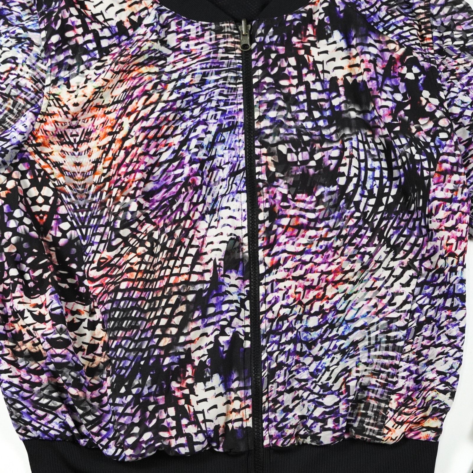 Other Zella Zebra Print Zip Up Windbreaker Coat Jacket Sweater Size L / US 10 / IT 46 - 2 Thumbnail