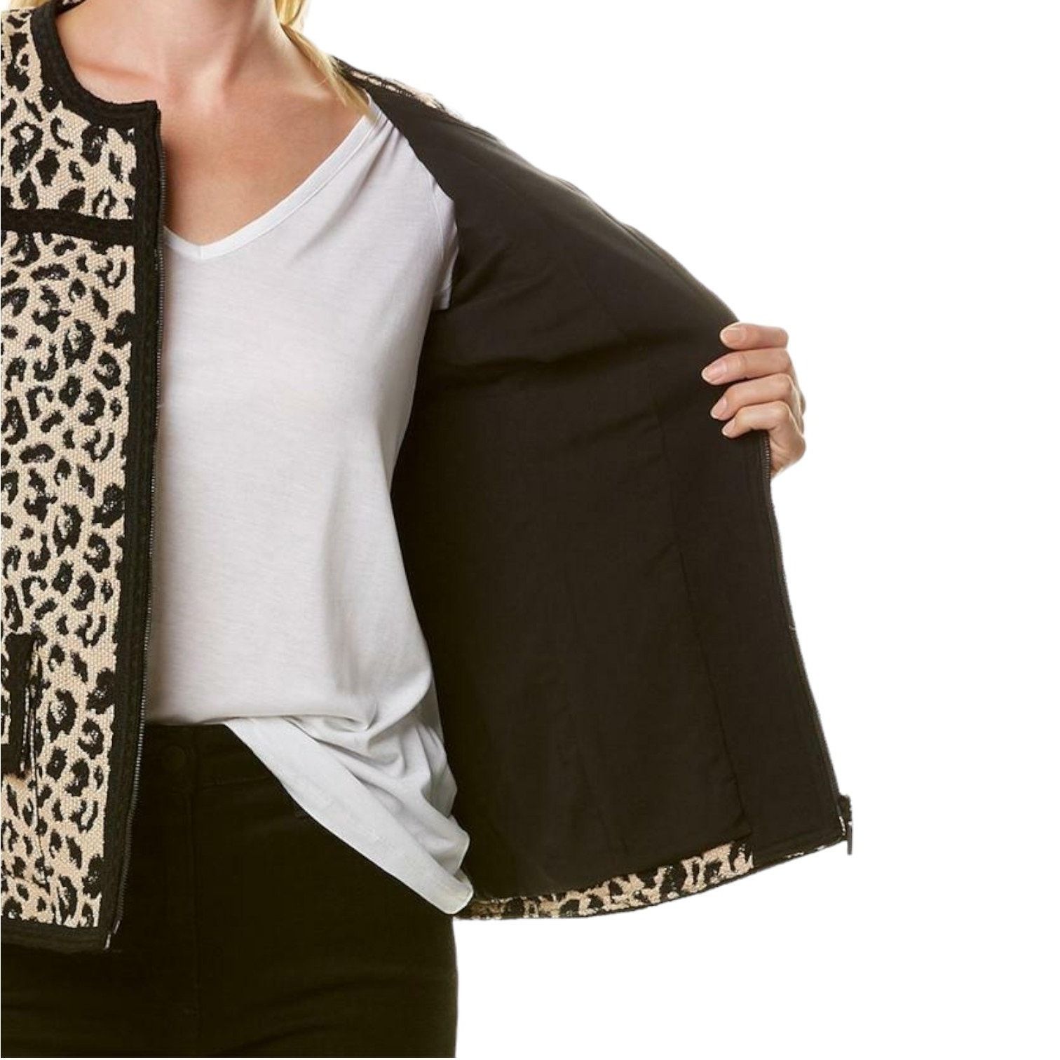Nanette Lepore NANETTE LEPORE Leopard-Print Sheath Dress + Jacket Set, US0 Size XS / US 0-2 / IT 36-38 - 8 Thumbnail
