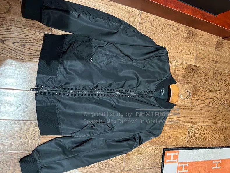 Valentino Valentino Willow spike black baseball jacket Size US S / EU 44-46 / 1 - 1 Thumbnail