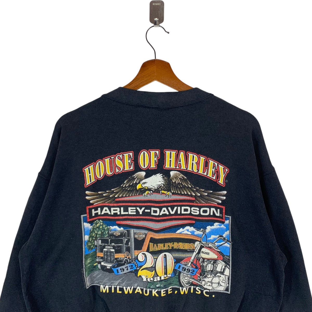 Harley Davidson × Vintage 90s HARLEY DAVIDSON MOTORCYCLE HOUSE MILWAUKEE Size US L / EU 52-54 / 3 - 3 Thumbnail