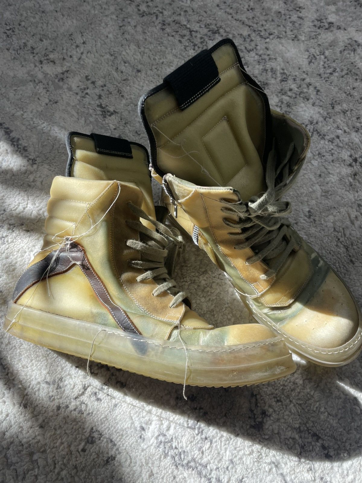 Rick Owens SS19 Babel 'Swamp' Geobasket Size US 11 / EU 44 - 16 Thumbnail
