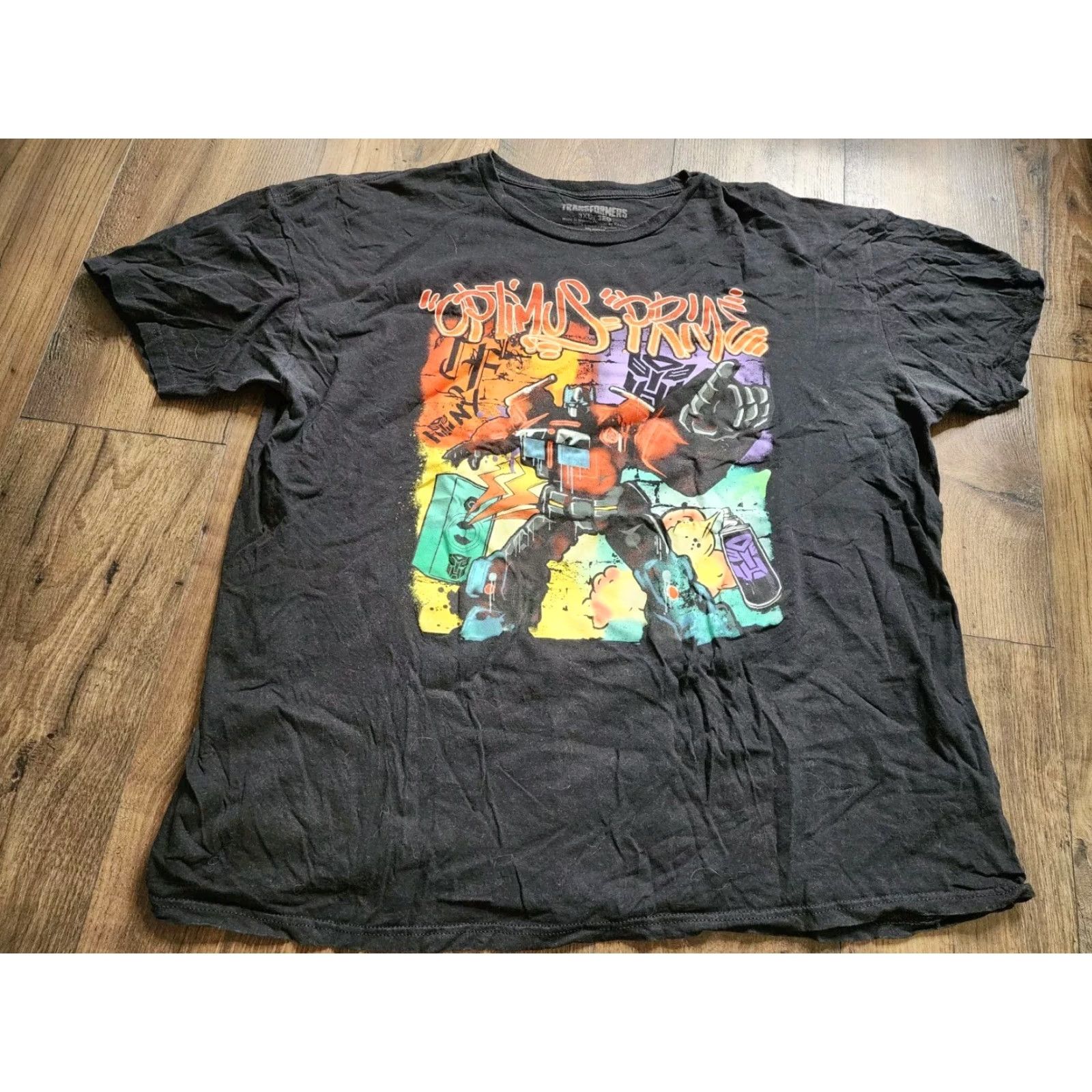 Vintage Transformers Graphic T-Shirt Optimus Prime 3XL Black Men’s Size US XXL / EU 58 / 5 - 5 Thumbnail