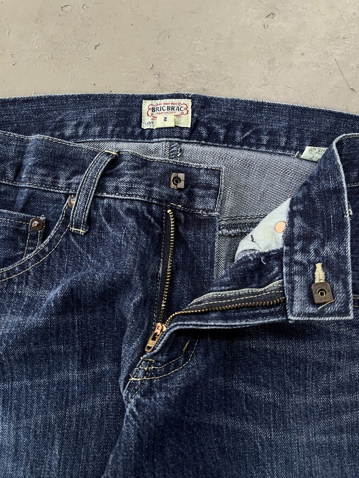 Hysteric Glamour Bric Brac Junya Watanabe Style Distressed Poem Jeans Pants Size US 30 / EU 46 - 6 Thumbnail