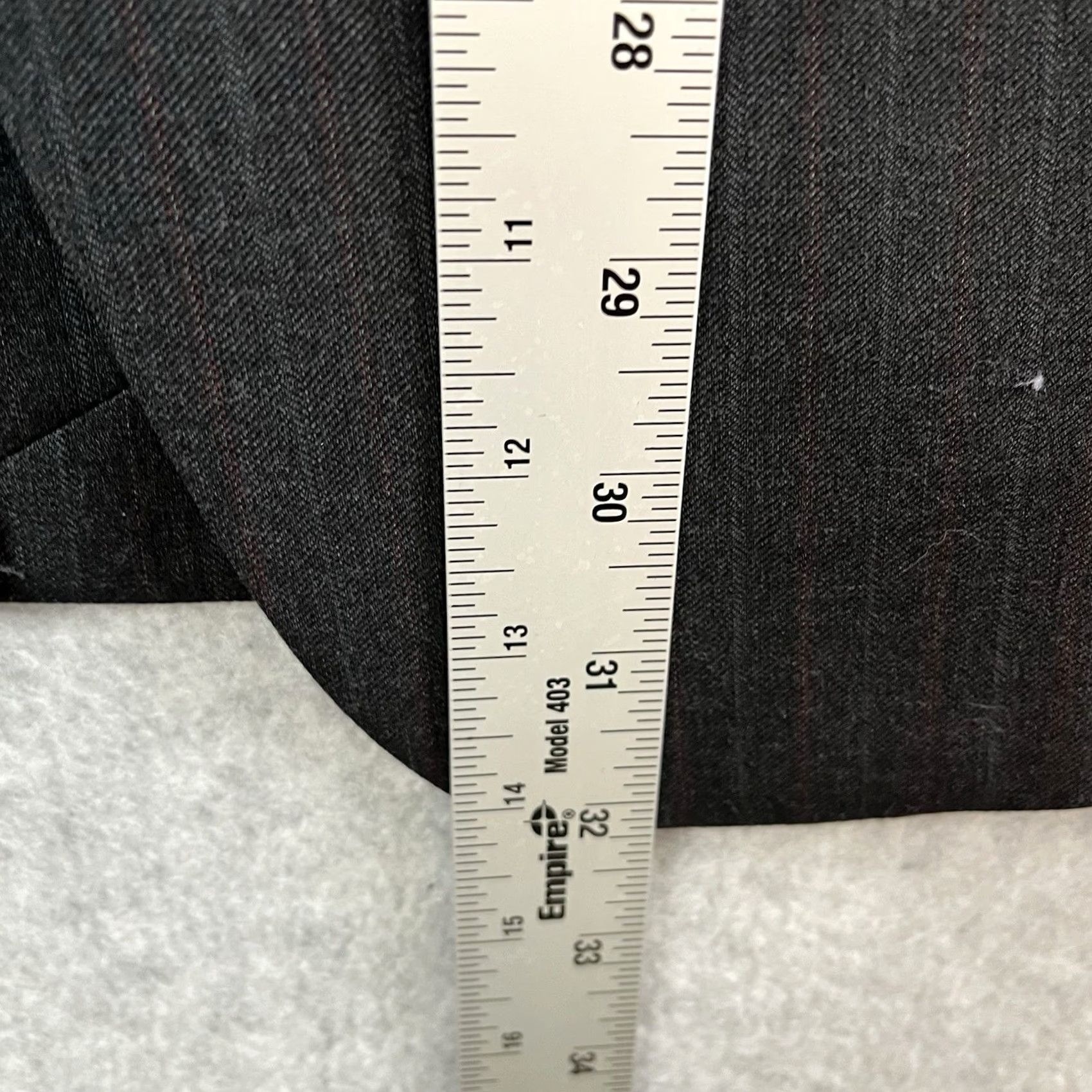 Banana Republic Banana Republic Blazer Jacket Slim Fit Men 40R Wool Pinstripe Blue Modern Business 3-Button 4-Button Inner Pockets Size 40R - 5 Thumbnail