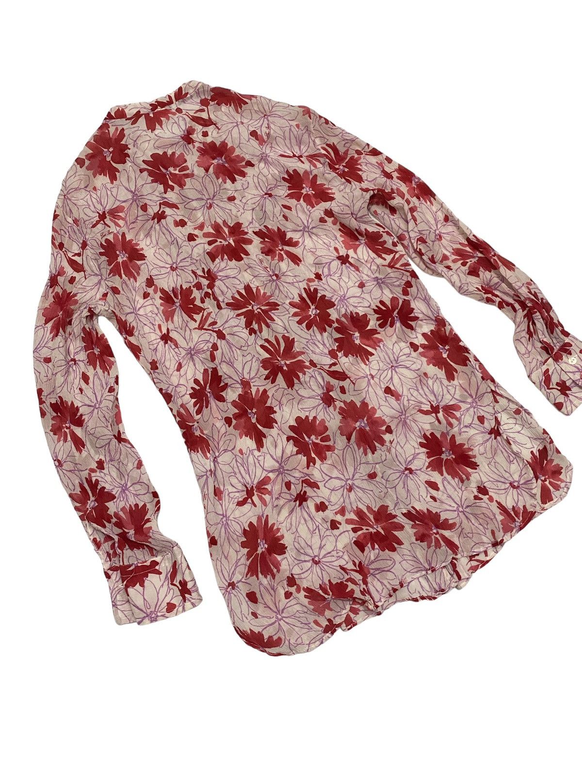 Loro Piana 🔥🔥💰💰Loro Piana red floral pleated Size M / US 6-8 / IT 42-44 - 5 Thumbnail