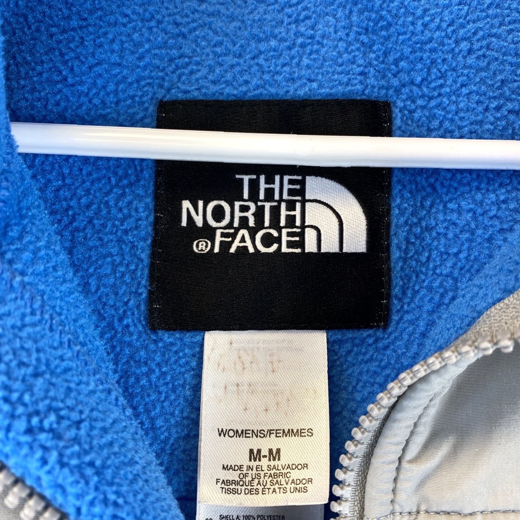 The North Face The North Face Denali Jacket Polartec Fleece Blue/Gray Zip Women's Size M /53-29 Size M / US 6-8 / IT 42-44 - 3 Thumbnail