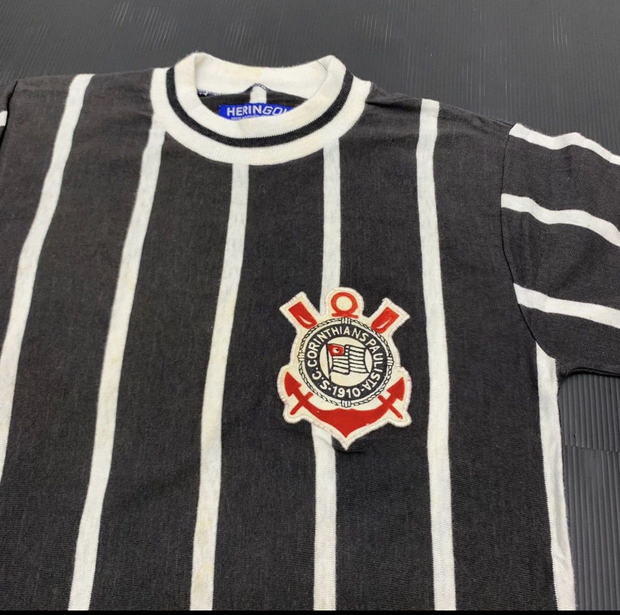 Vintage Vintage Brazilian Clubs Football Corinthians Ringer Tee Size US S / EU 44-46 / 1 - 3 Thumbnail