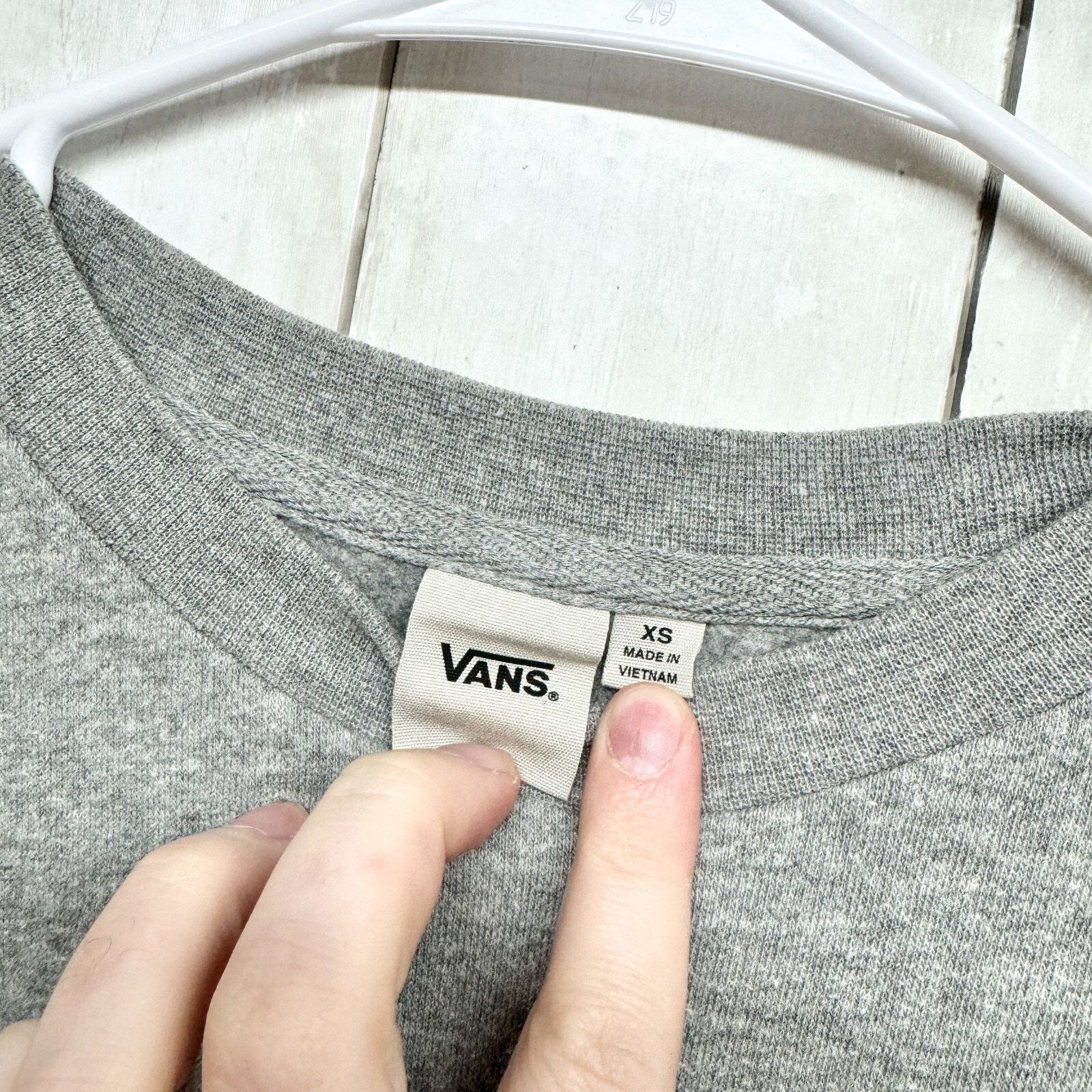 Vans Vans Sweater Sz XS Crewneck Long Sleeve Cotton Graphic Grey Size XS / US 0-2 / IT 36-38 - 2 Thumbnail
