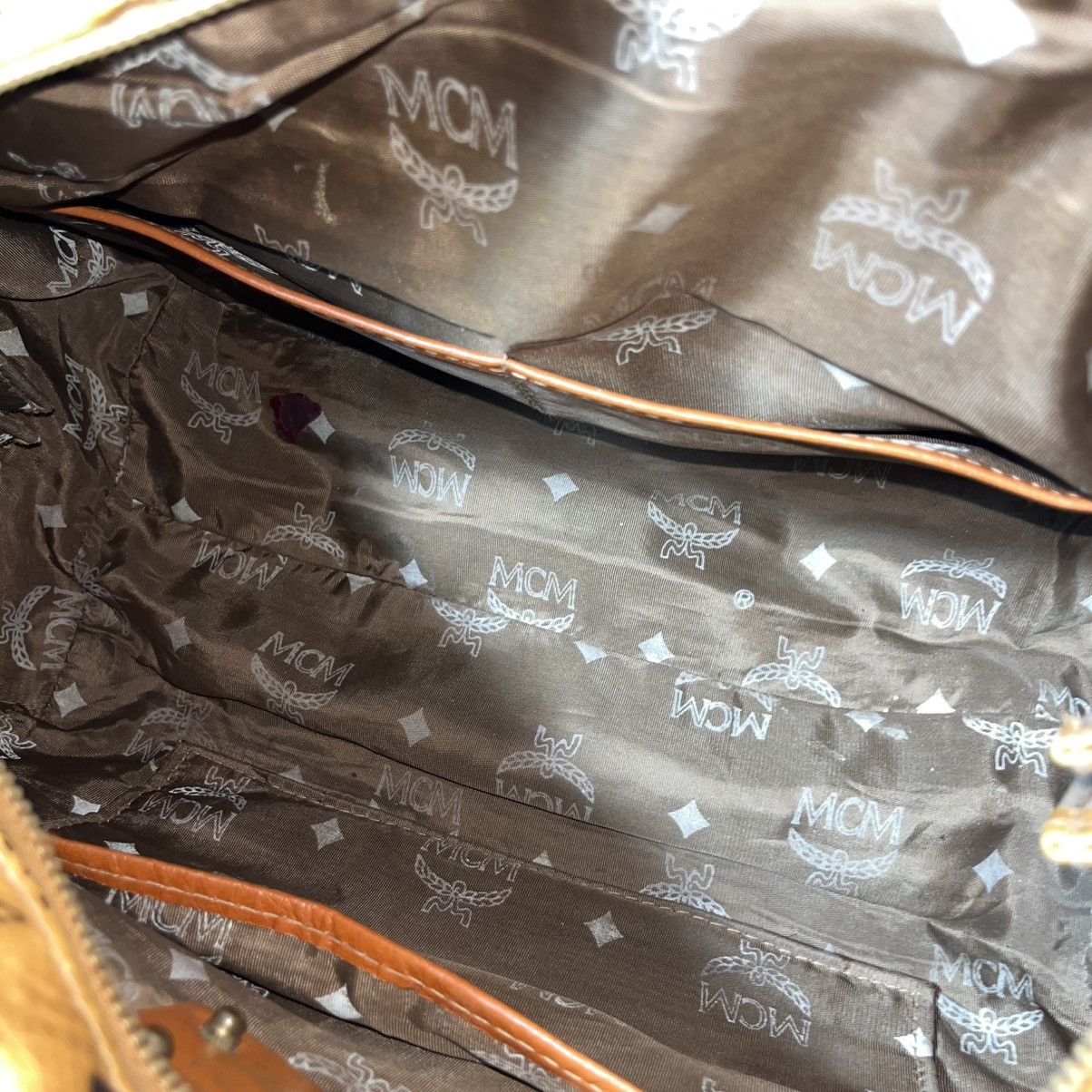 MCM Archive 80s MCM Archive Genuine Leather Keepall Hand Bag Size ONE SIZE - 15 Thumbnail