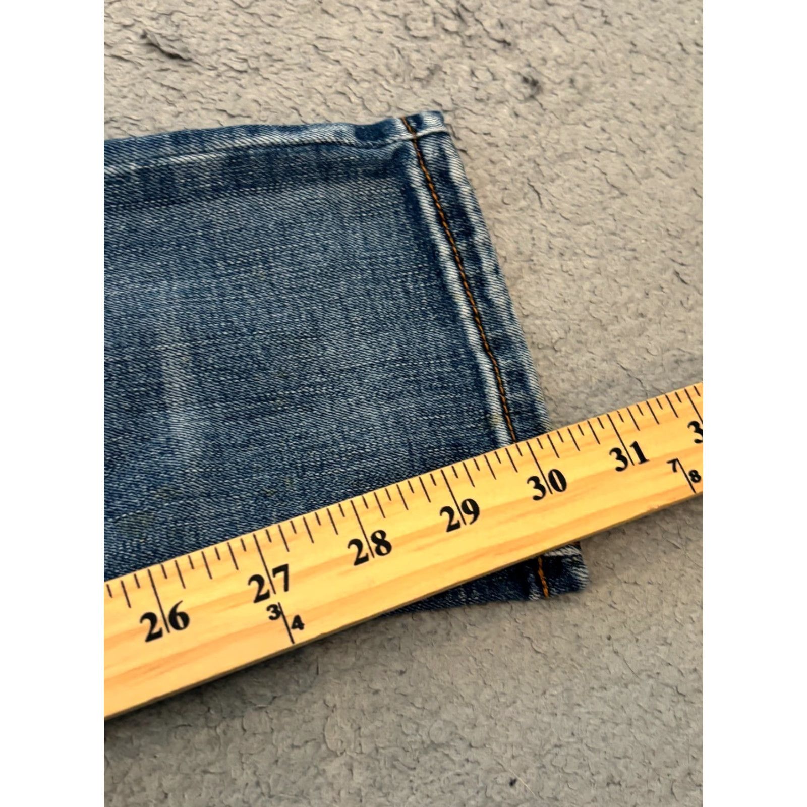 Denime Twentyone Black Jeans Women's Mid Rise Skinny Blue 3/4R Denim Flex Medium Wash Size 27" / US 4 / IT 40 - 6 Thumbnail