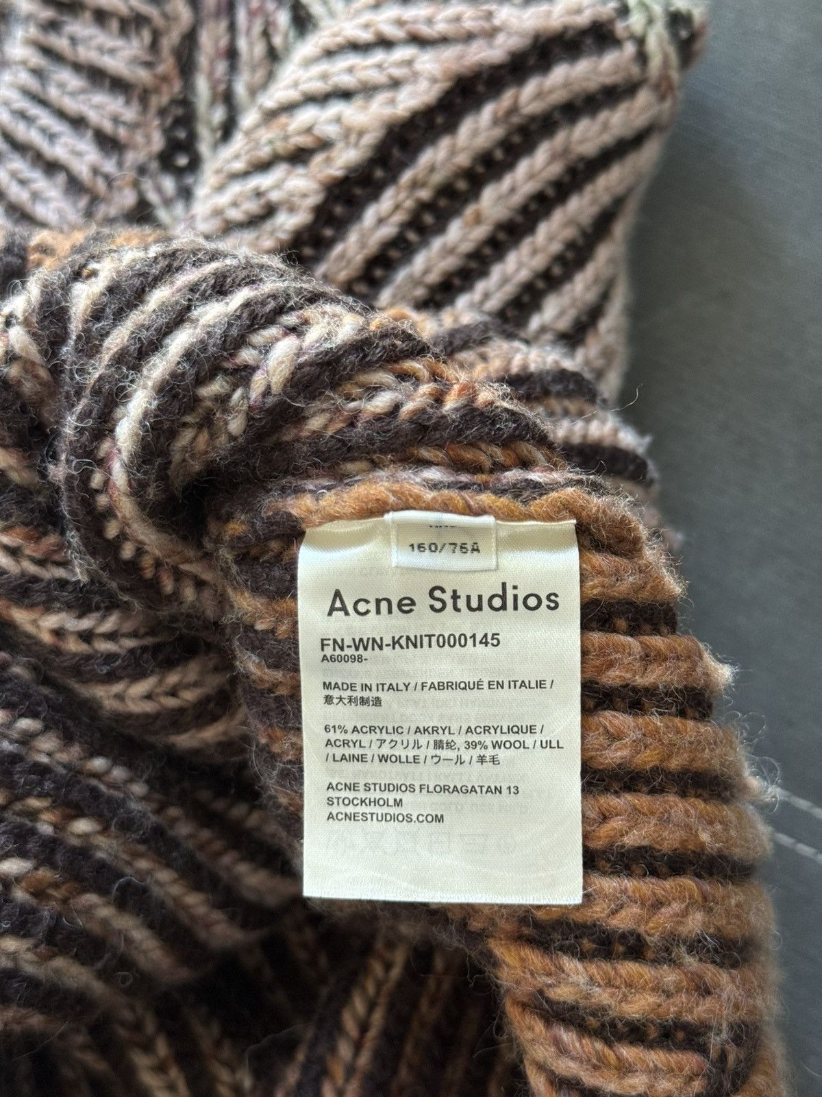 Acne Studios Ribbed Gradient Knit Sweater Size S / US 4 / IT 40 - 16 Thumbnail