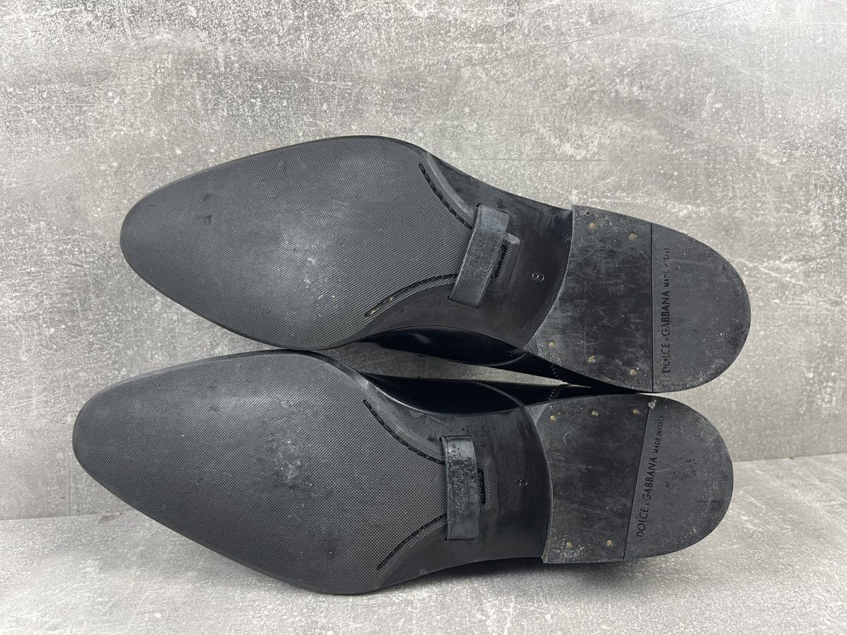 Dolce & Gabbana Dolce & Gabbana Patent Leather Derby Black Dress Shoes Size US 8 / EU 41 - 8 Thumbnail