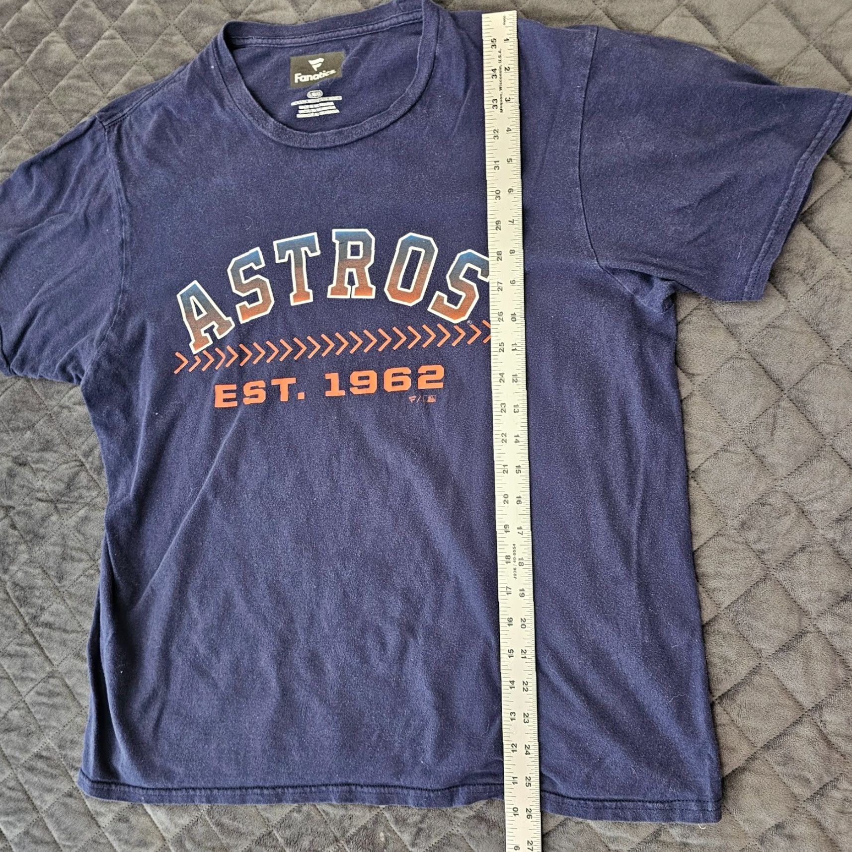 Vintage Fanatics Houston Astros 2022 T-Shirt Blue Size LARGE MLB Size US L / EU 52-54 / 3 - 4 Thumbnail