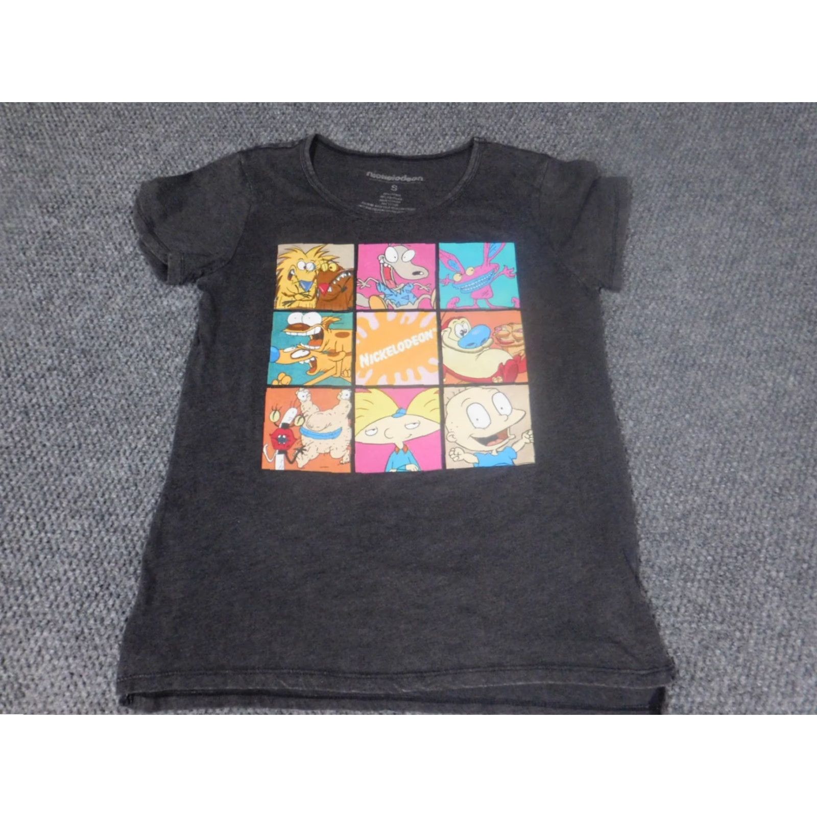 Nickelodeon Nickelodeon Shirt Womens Small Gray 90s Cartoon Animation T-Shirt Crew Neck Short Sleeve Basic Classic Fit Mens Womens Girls Legs? Size S / US 4 / IT 40 - 3 Thumbnail
