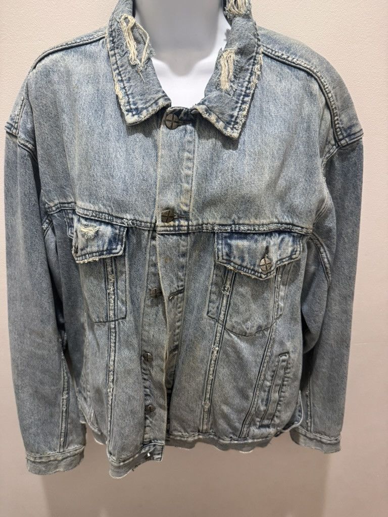 Ksubi Ksubi OhGEE Distressed Denim Jacket Size US L / EU 52-54 / 3 - 3 Thumbnail