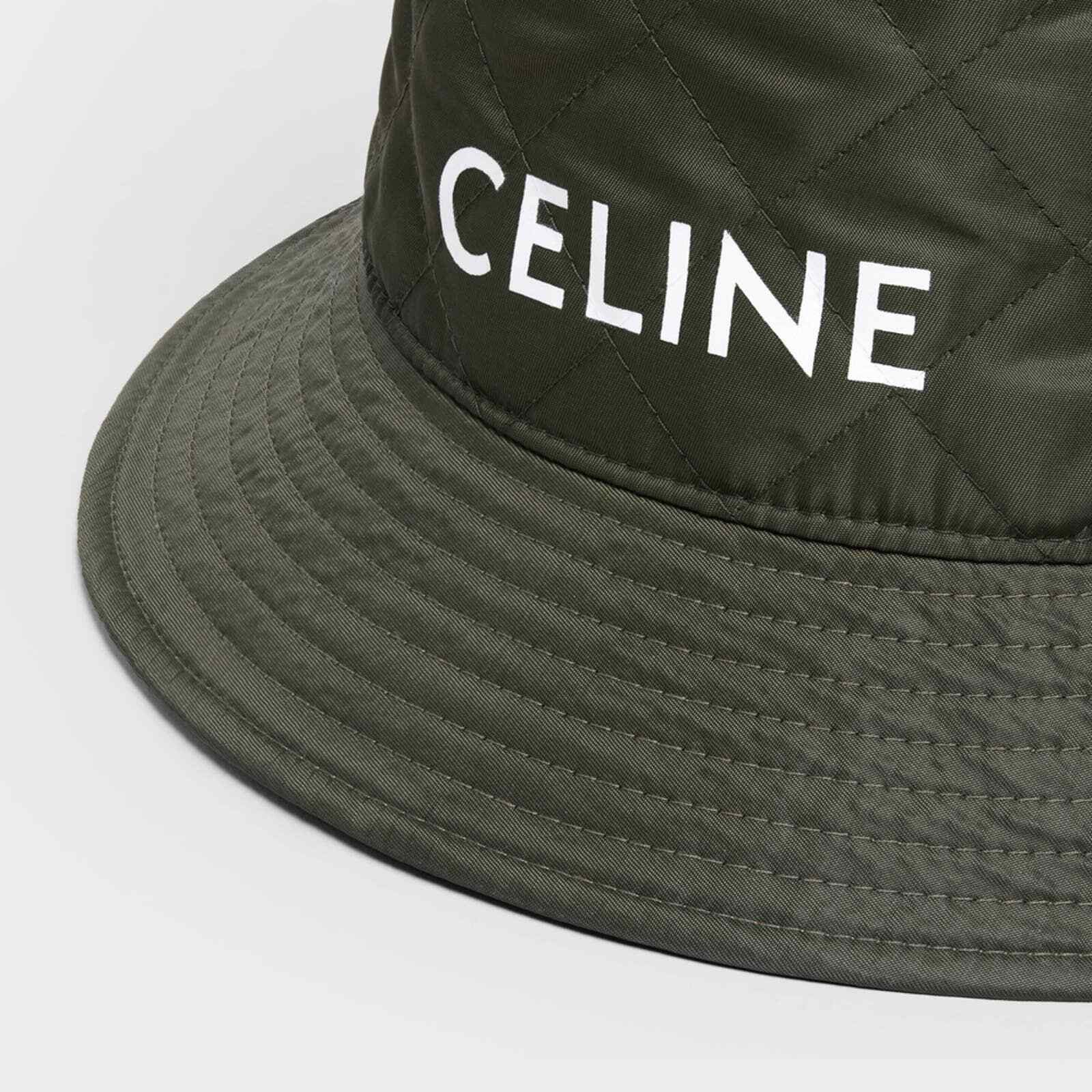 Celine Celine Paris Nylon Twill Orange Sun Bucket Hat M Medium Size ONE SIZE - 7 Thumbnail