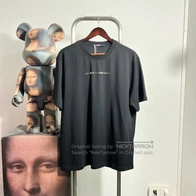 Louis Vuitton Louis Vuitton Black Cotton Oversized T-Shirt . Size US XL / EU 56 / 4 - 1 Thumbnail