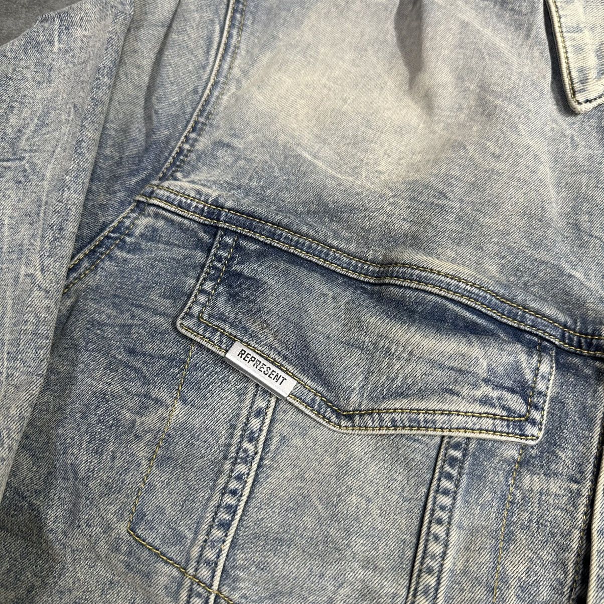 Represent Clo. Represent Storms In Heaven Denim Jacket Size US M / EU 48-50 / 2 - 3 Thumbnail