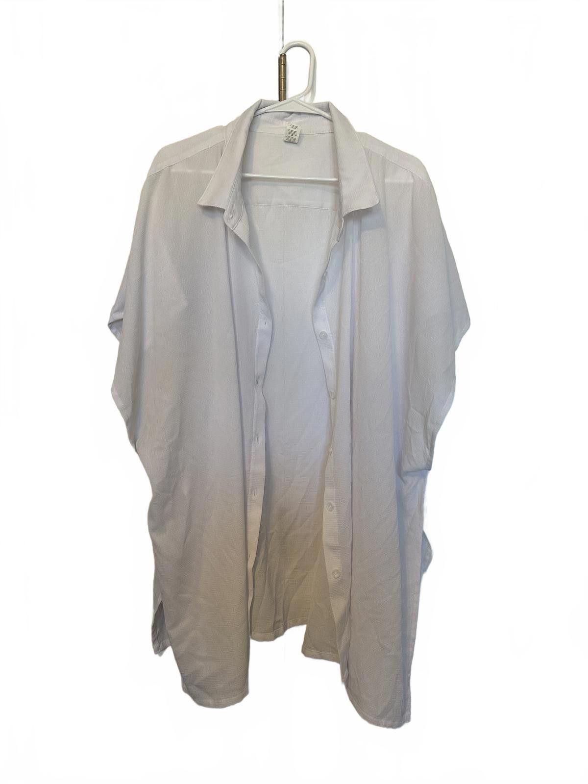 Designer Freshwater Women's Oversized Button-Up Shirt - Size 2X Size ONE SIZE - 1 Thumbnail