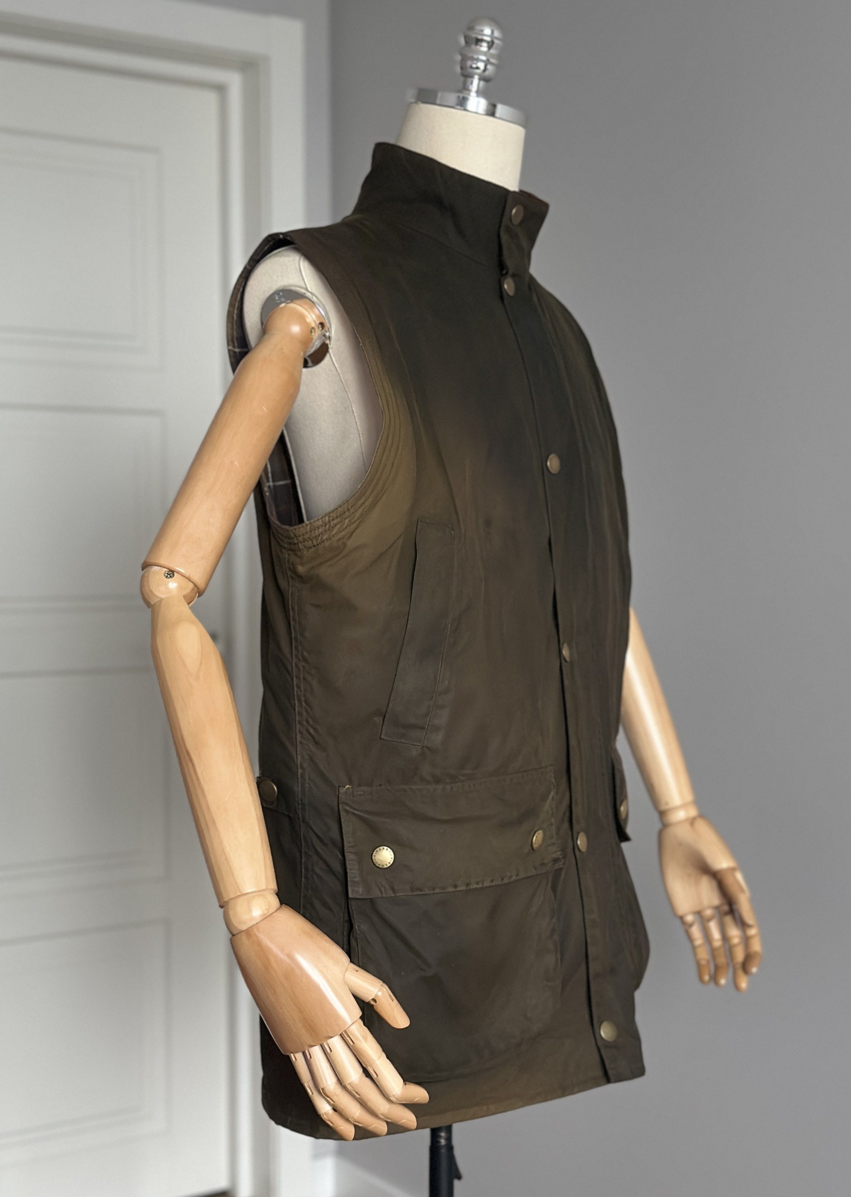 Barbour Barbour Westmorland Jacket Vest British Style Waxed Cotton Size US XL / EU 56 / 4 - 8 Thumbnail