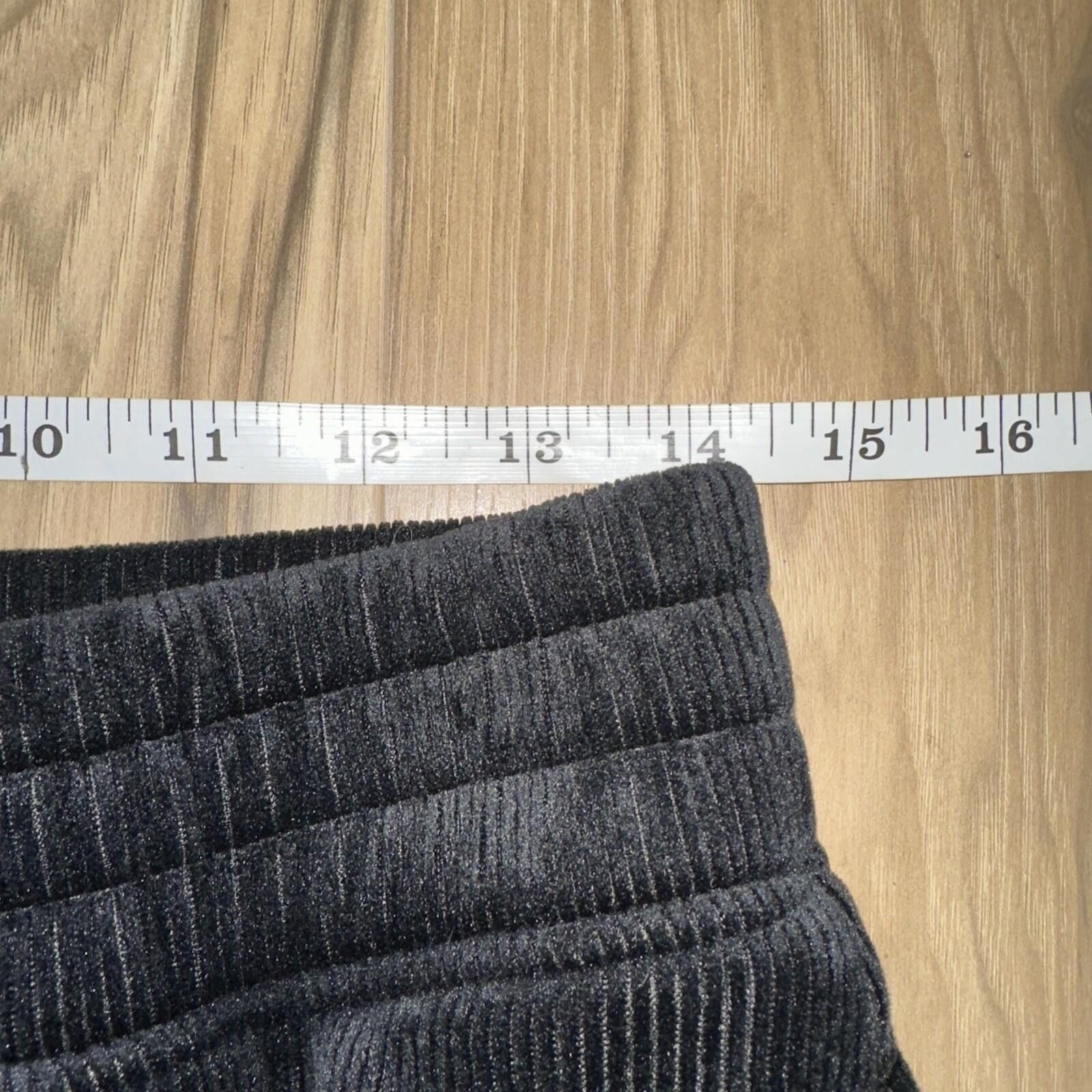 Other As Revival Black Corduroy Elastic Band Skort Size Large Size 36" / US 14 / IT 50 - 6 Thumbnail