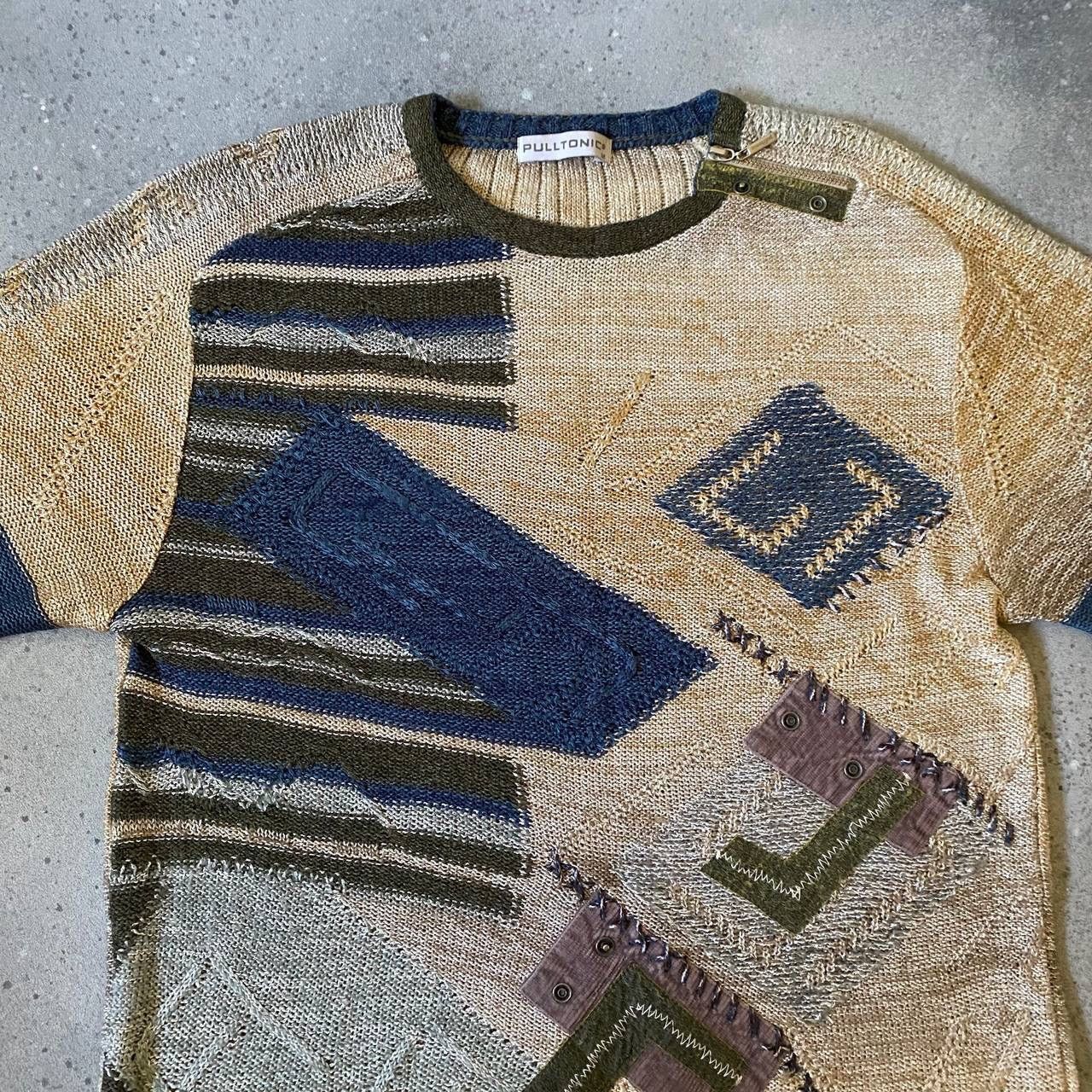 Japanese Brand × Seditionaries Vintage Multicolour Knit Unisex Sweater (JPG Gaultier Style) Size US M / EU 48-50 / 2 - 6 Thumbnail