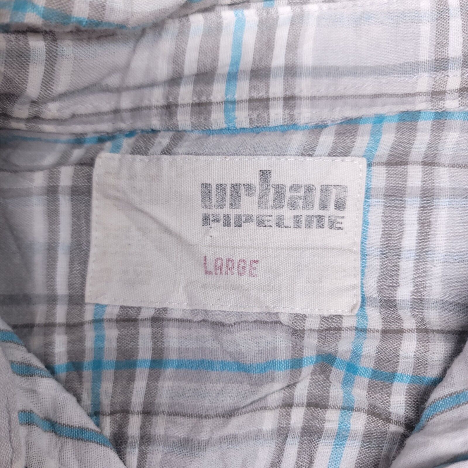 Urban Pipeline Urban Pipeline Tartan Flannel Shirt Mens Size Large L Gray Size US L / EU 52-54 / 3 - 3 Thumbnail