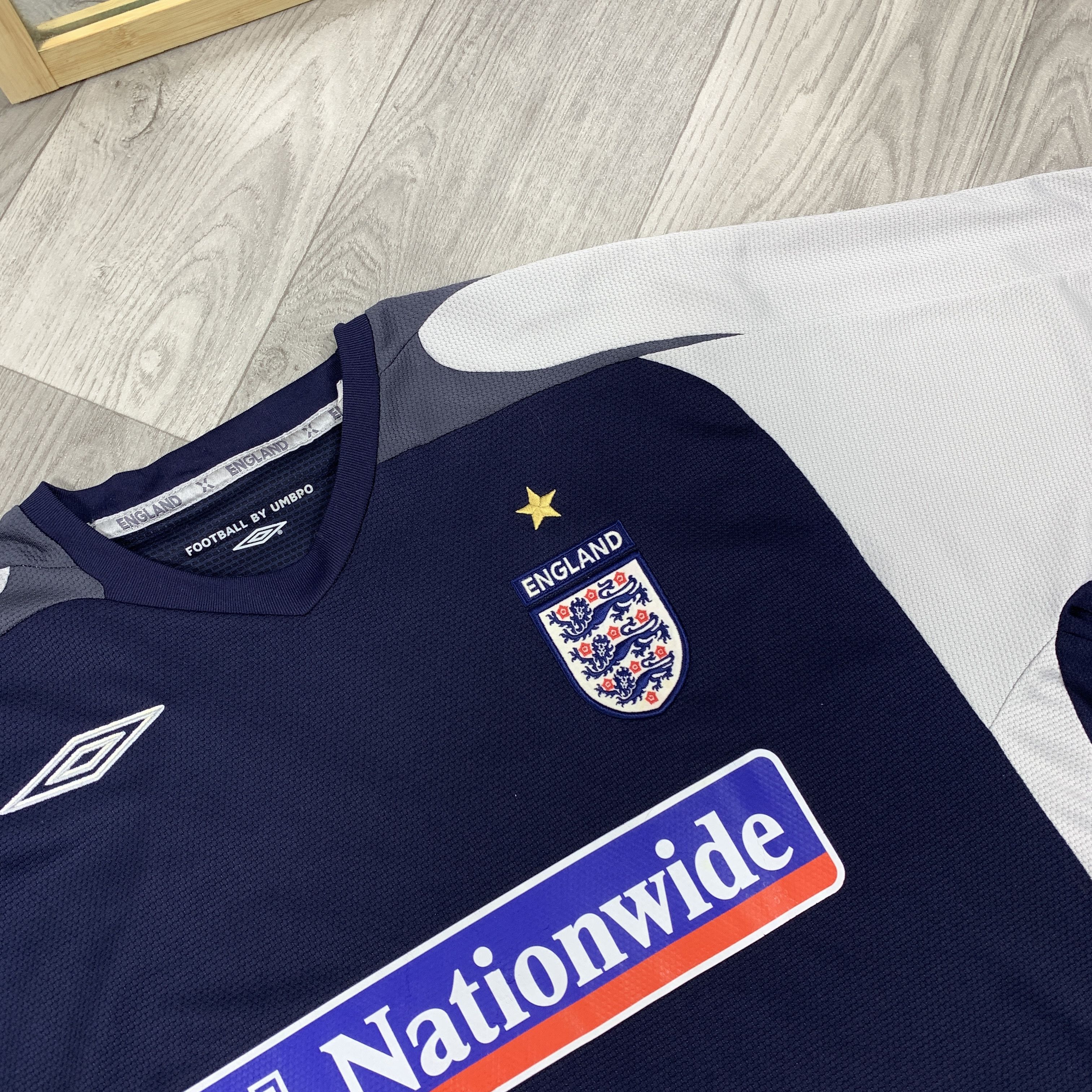 Umbro Vintage Umbro 90s England National Team Nationalwide Jersey Size US XL / EU 56 / 4 - 5 Thumbnail