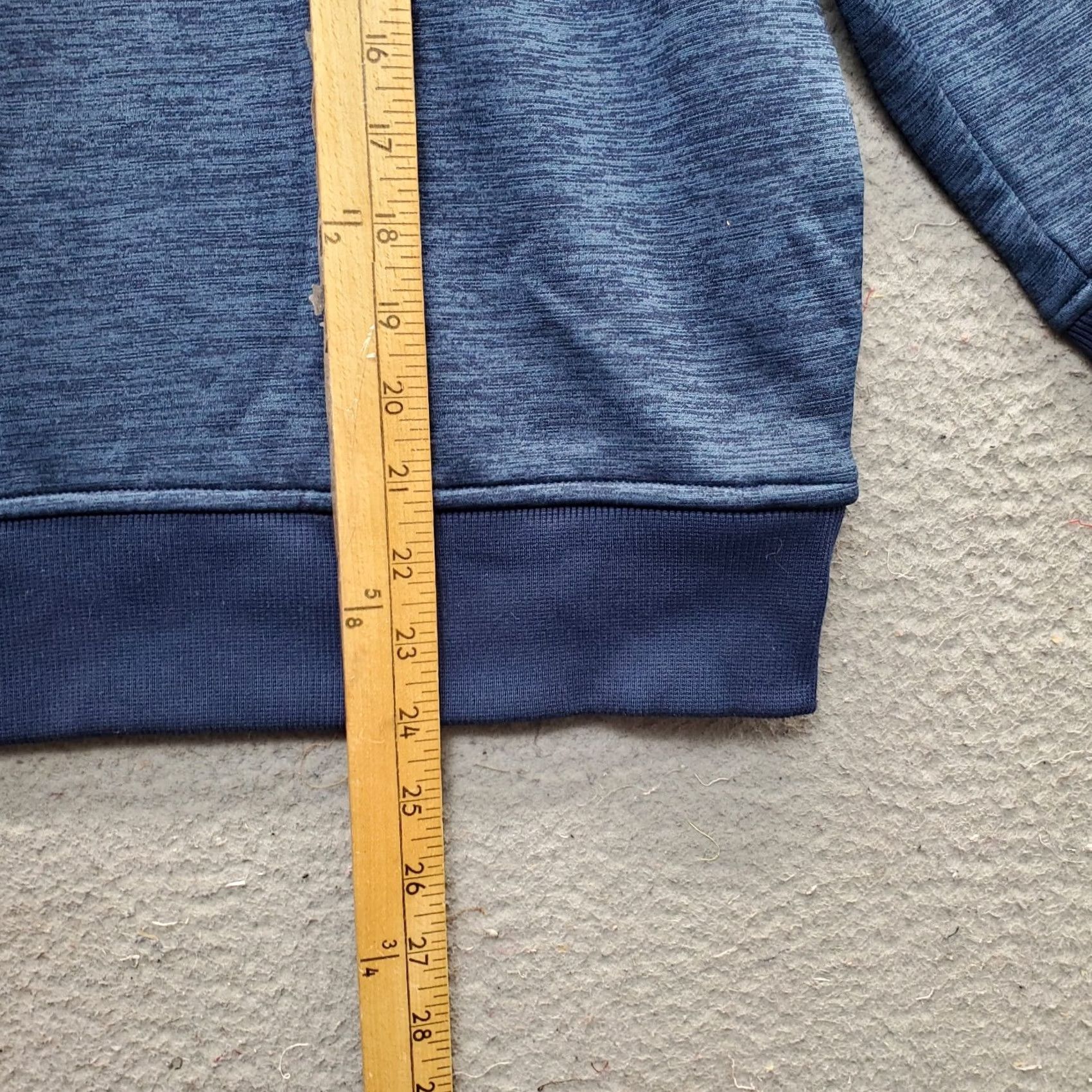 Under Armour Under Armour Hoodie Womens Size L Blue Raglan Sleeve Embroidered Logo Lined Fleece Size L / US 10 / IT 46 - 3 Thumbnail