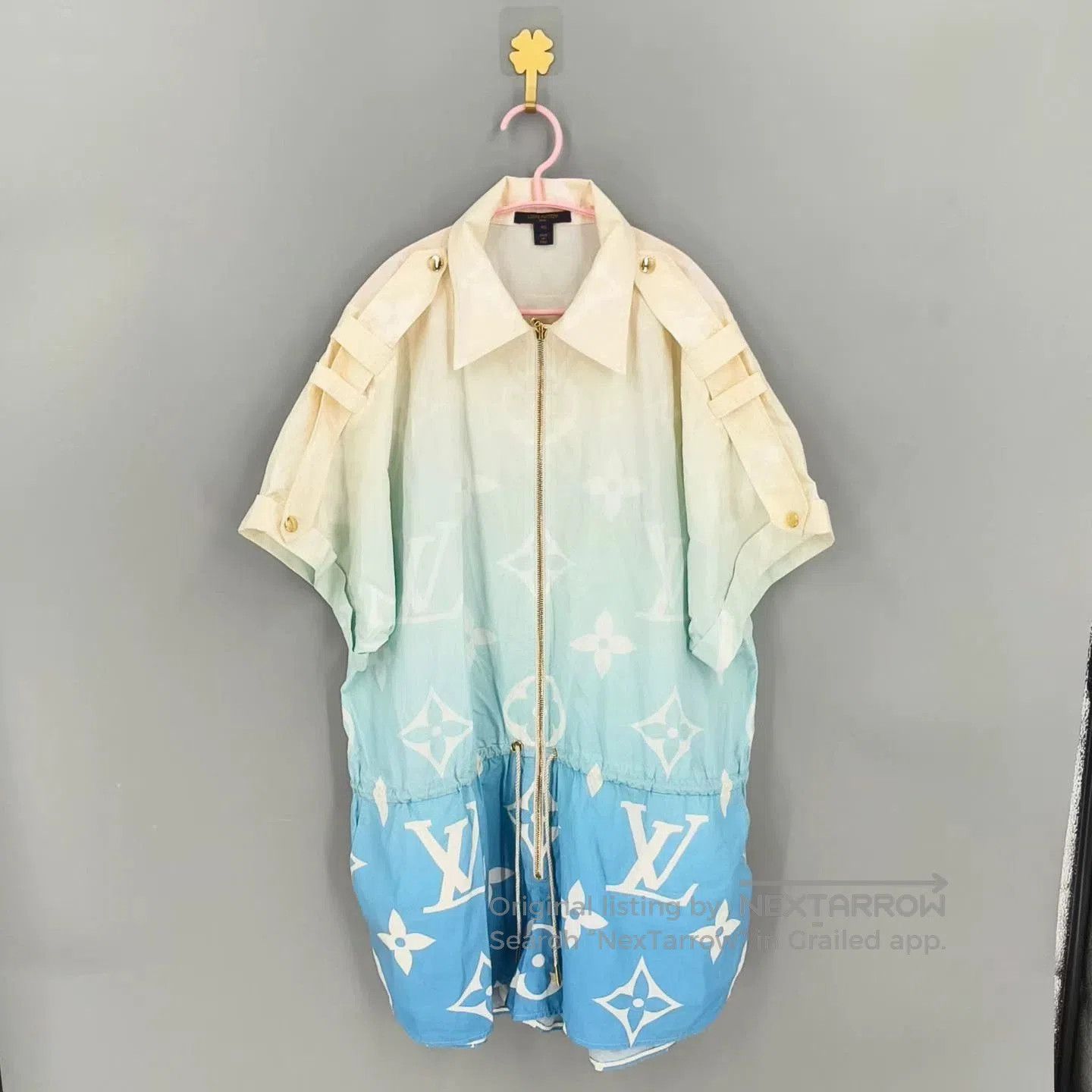 Louis Vuitton Louis Vuitton Blue Gradient Print Dress. Size US 40 / EU 56 - 1 Thumbnail