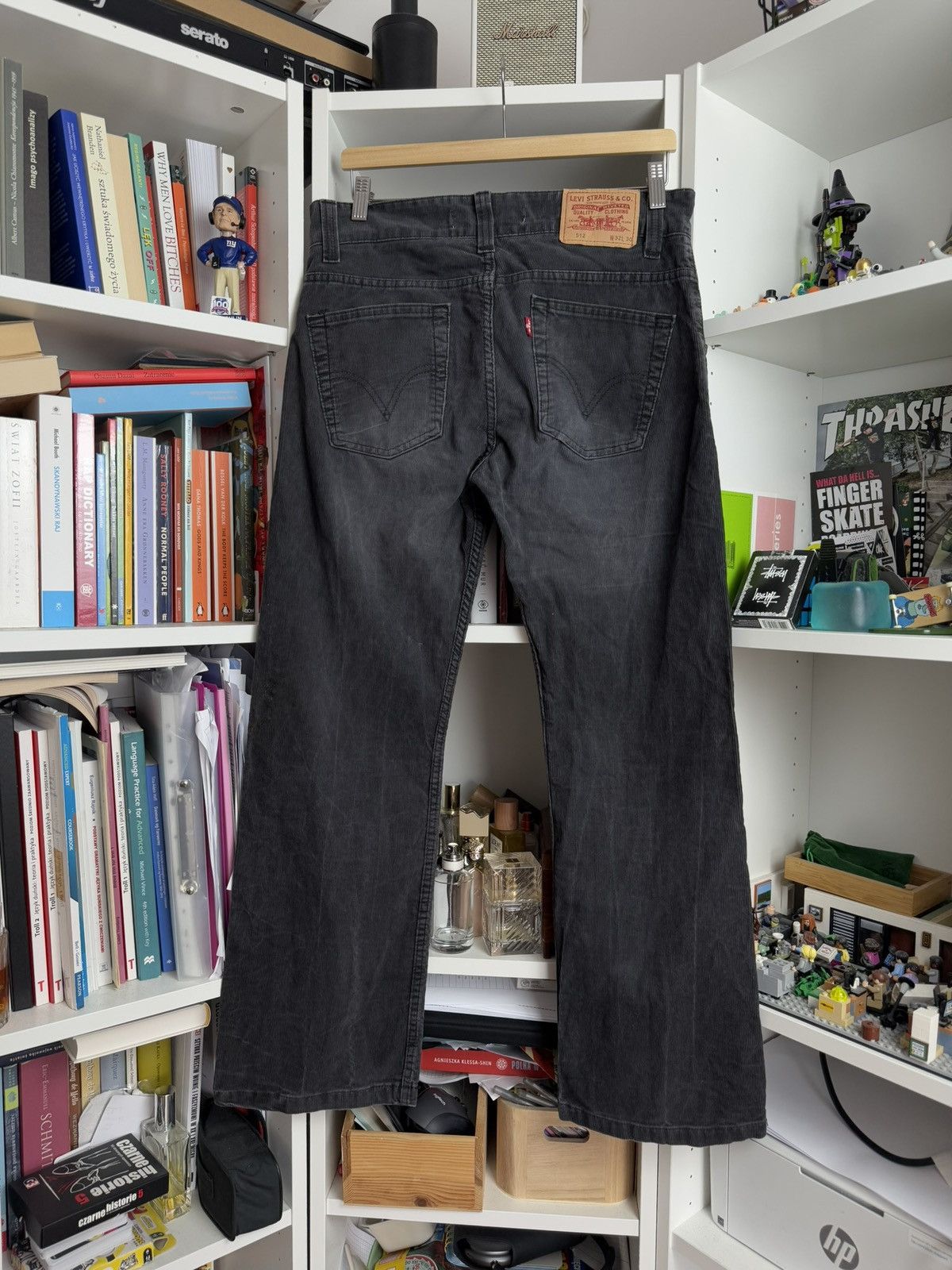 Levi's × Levi's Vintage Clothing × Vintage Vintage Levi’s 512 bootcut black washed corduroy pants 32x30 Size US 32 / EU 48 - 1 Thumbnail