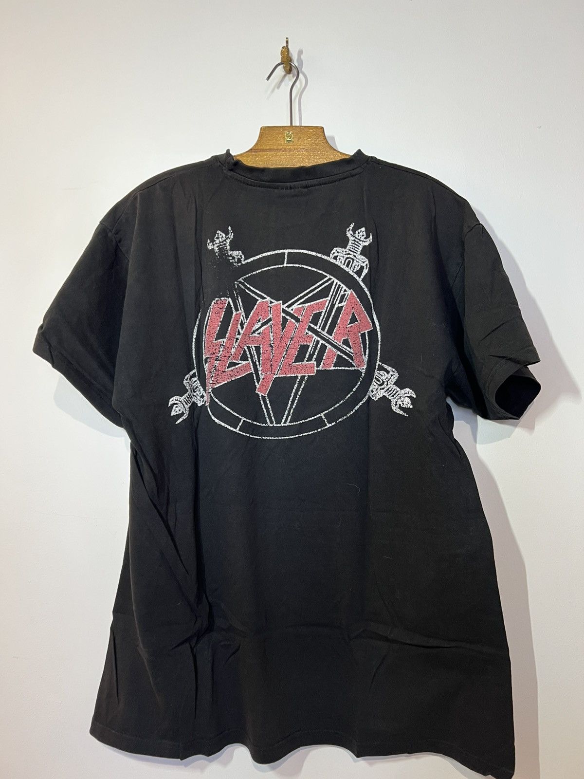 Band Tees Slayer vintage rare late 90s satanic werhmacht shirt Size US L / EU 52-54 / 3 - 7 Thumbnail