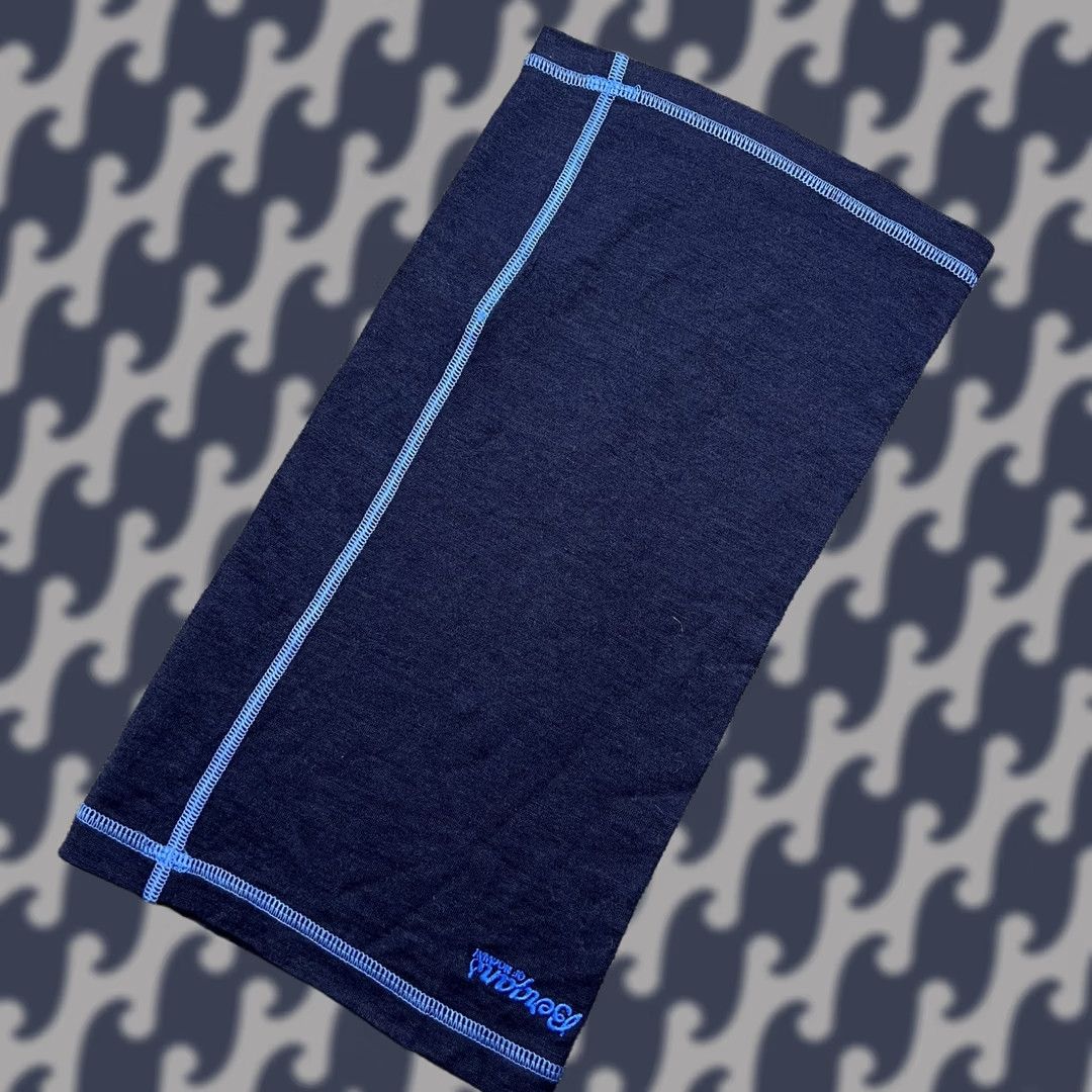Vintage Bergans of Norway Neck Warmer Merino Wool Blend OS Tube Scarf Outdoor Gaiter Balaclava Unisex Adults One Size Blue Size ONE SIZE - 1 Thumbnail
