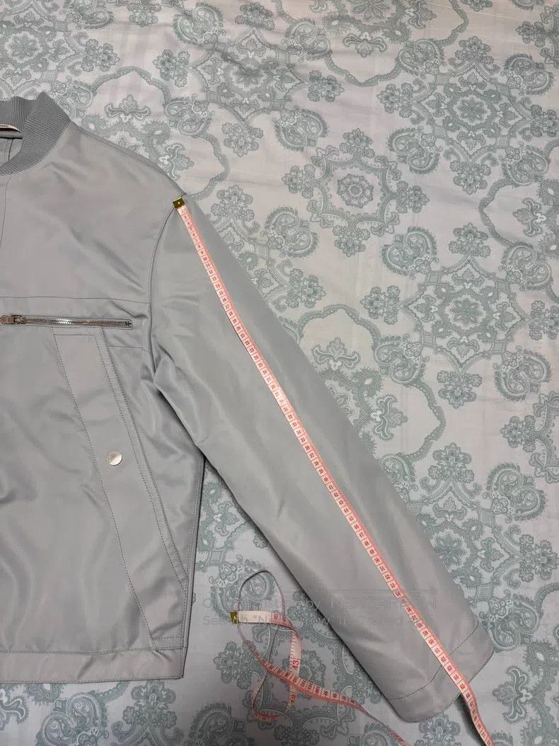 Hermes Hermes Jacket coat, tech fabric, leather-like texture, ice Size US L / EU 52-54 / 3 - 6 Thumbnail