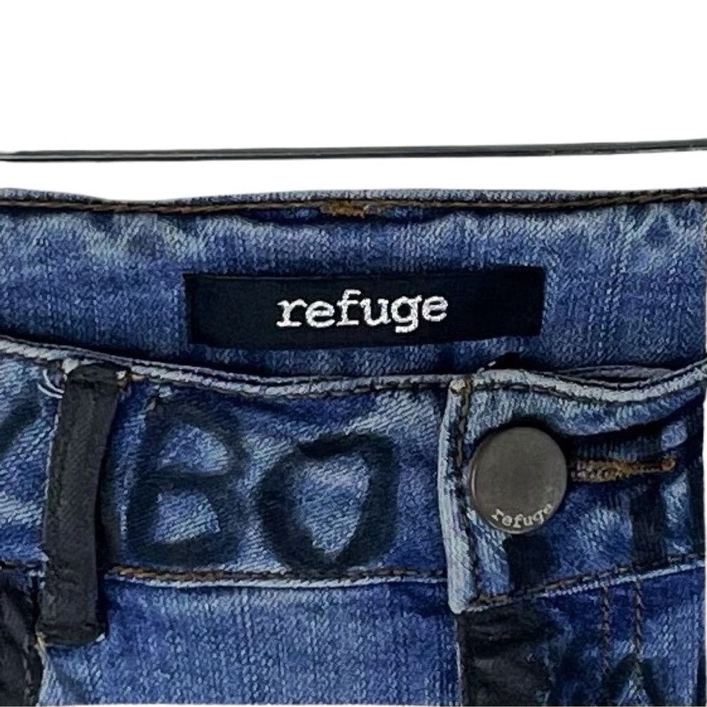 Other REFUGE Women's Manufactured Scribble Jeans Amazing Art 4 Size 27" / US 4 / IT 40 - 2 Thumbnail
