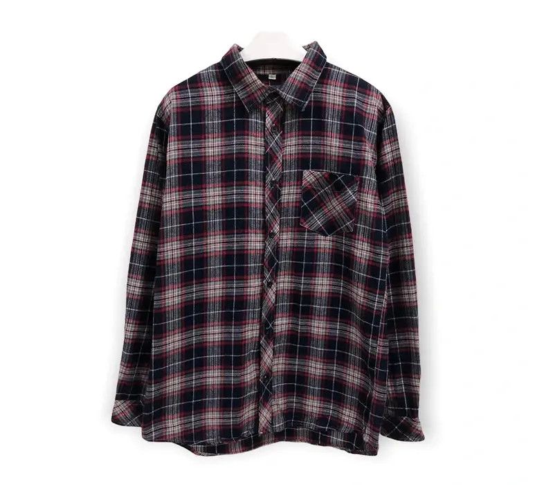 Vintage Vintage Plaid Tartan Flannel Shirt 👕 Size US M / EU 48-50 / 2 - 1 Thumbnail