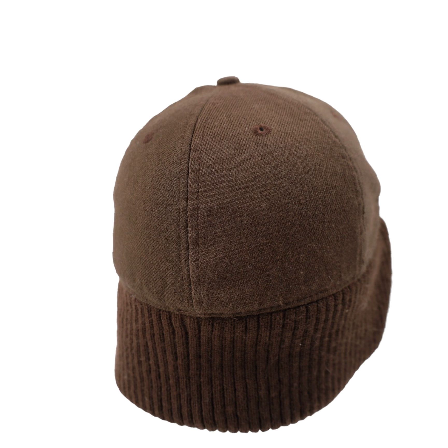 Nike VINTAGE Nike Textured Swoosh Snow Hat Hat Men M Brown S/M 9/10 Size ONE SIZE - 3 Thumbnail