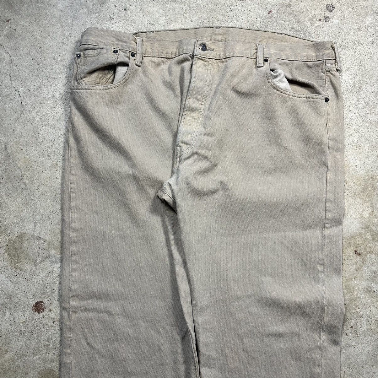 Levi's Vintage Y2K Khaki Levis 501 XX Denim Baggy Skater Jeans Size US 44 / EU 60 - 8 Thumbnail