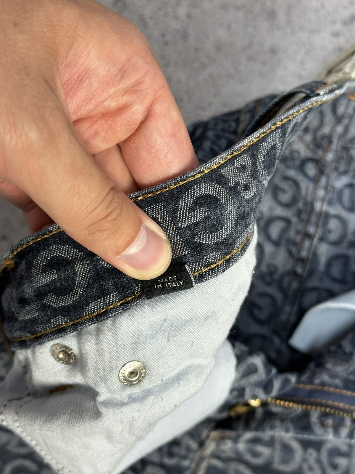 Dolce & Gabbana Vintage Dolce & Gabbana Monogram D&G Denim Pants Jeans Y2K Size US 32 / EU 48 - 13 Thumbnail